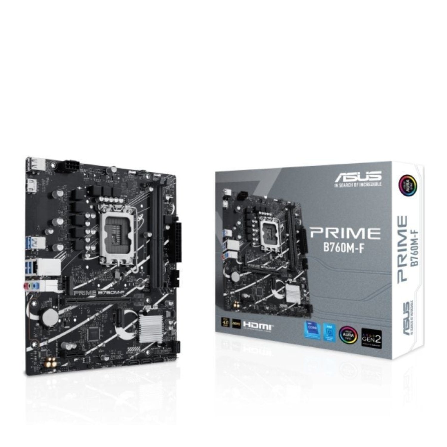 ASUS Prime B760M-F · Socket 1700 · DDR5 · PCIe 4.0 · Micro ATX