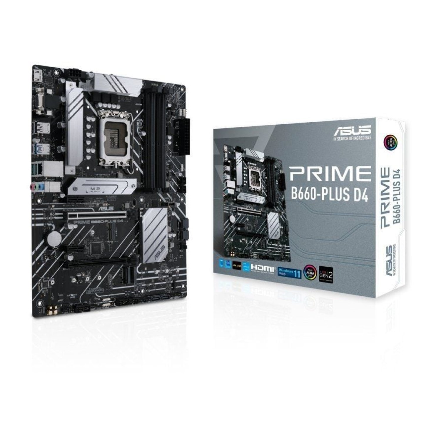 Asus Prime B660-Plus D4 · Socket 1700 · DDR4 · PCIe 4.0
