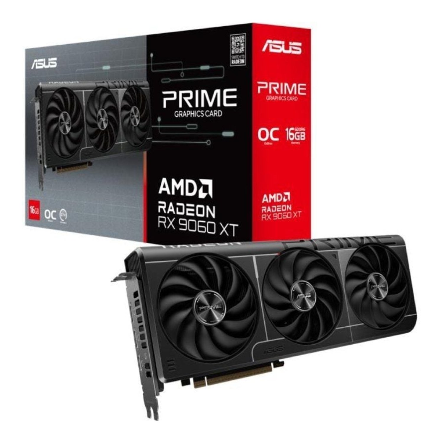Asus Prime Radeon RX 9060 XT OC · 16GB GDDR6 · Overclocking
