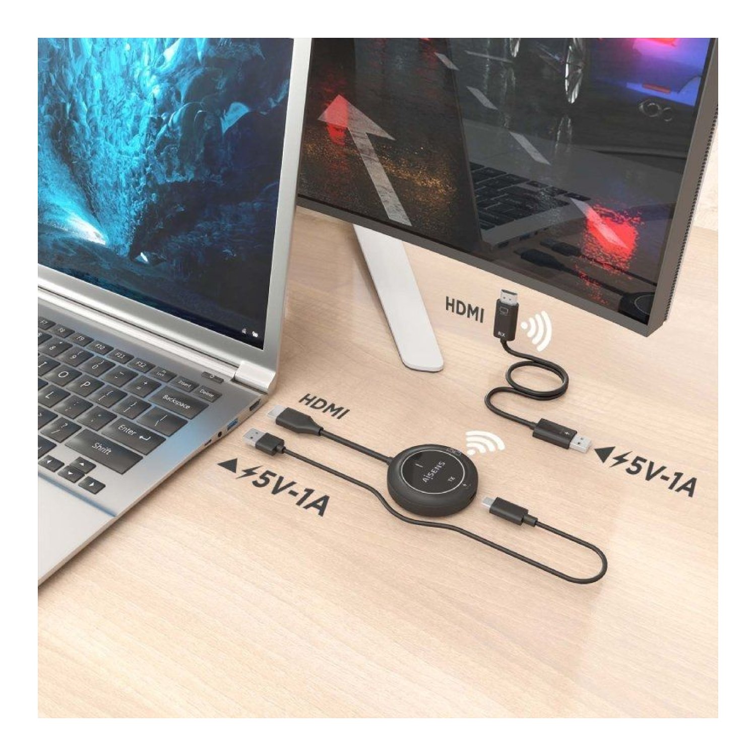 Aisens · Transmisor HDMI Inalámbrico · 2K · 30m Alcance