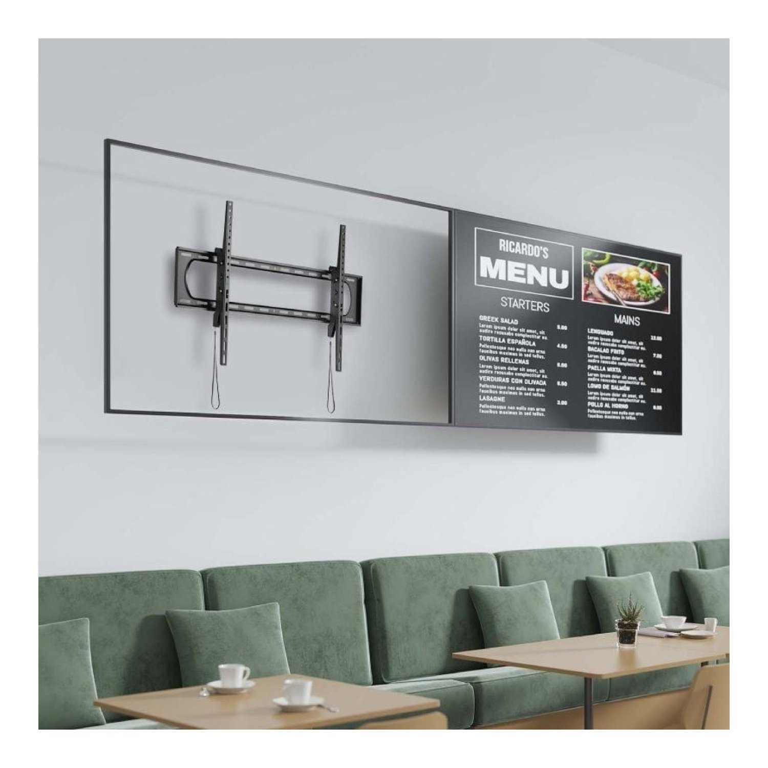 Aisens WT120T-243 · Soporte de Pared Inclinable · 60-120" · Hasta 160kg