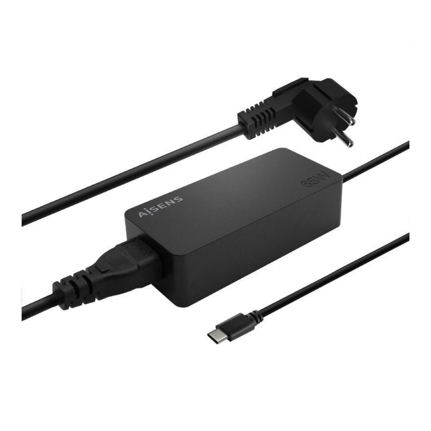 Aisens Cargador Portátil · USB Tipo-C · 65W · 5-20V Automático