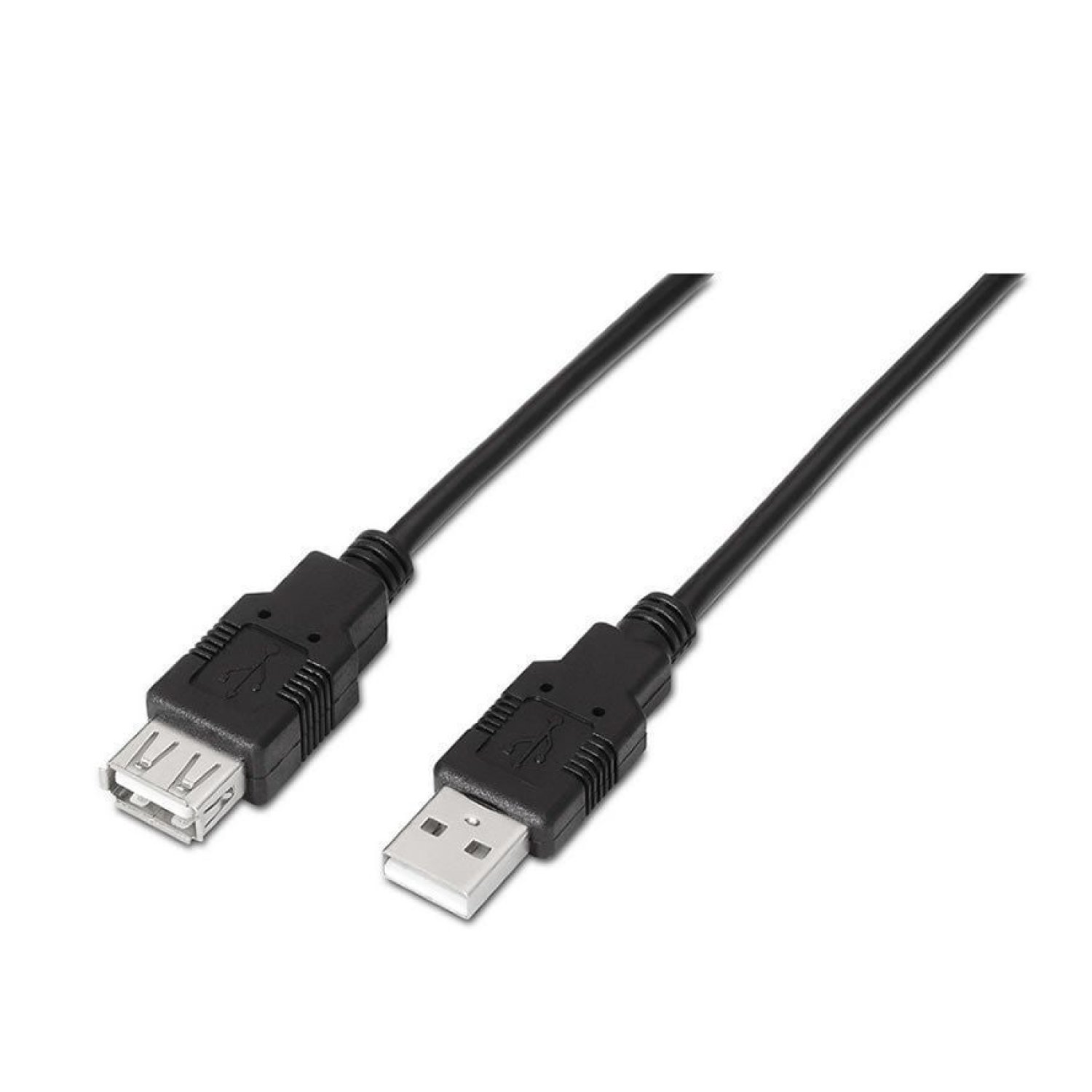 Aisens · Cable Alargador USB 2.0 · 3m · USB A Macho-Hembra · Negro
