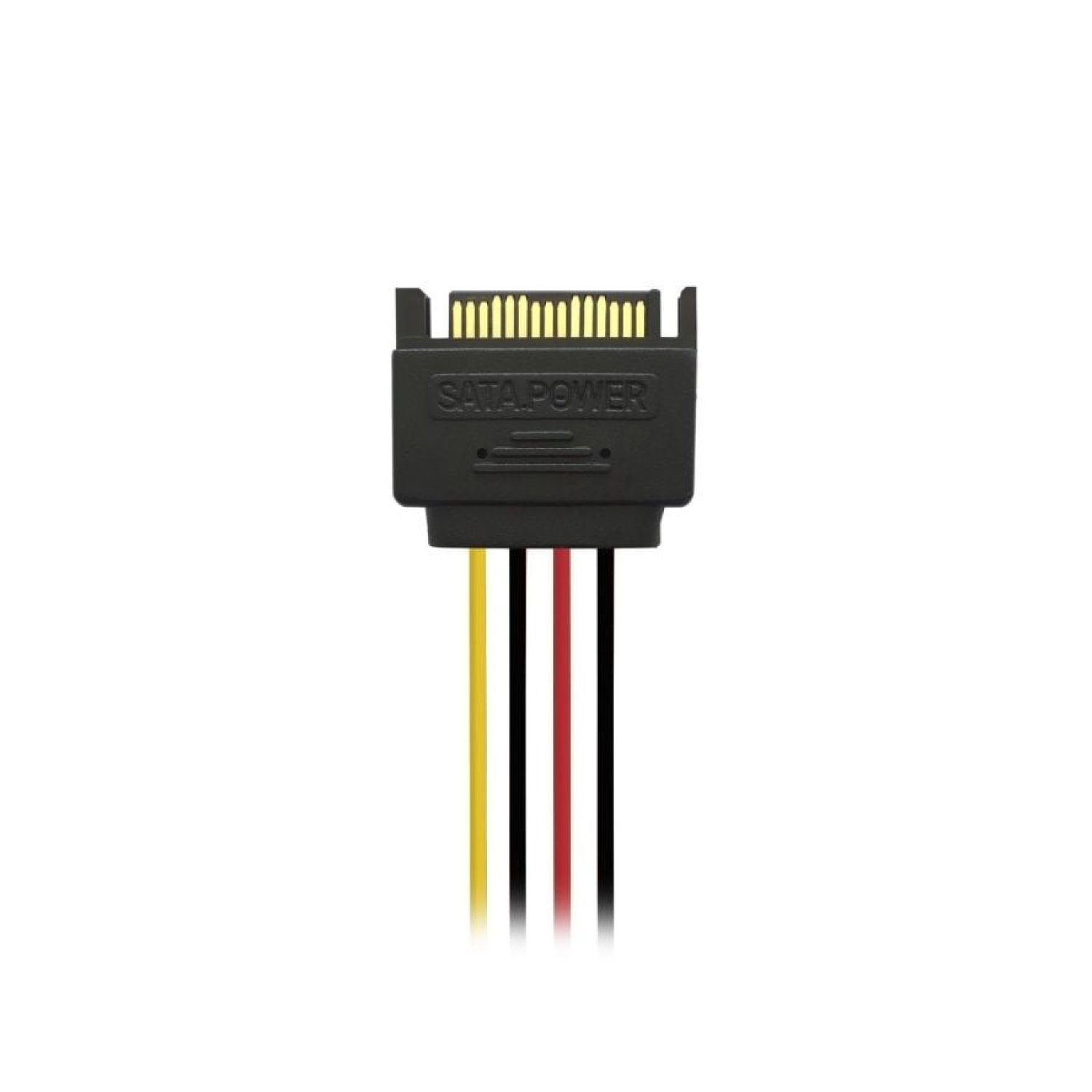 Aisens · Cable Alimentación SATA · Macho a 2x Hembra · 54W · 20cm · Negro