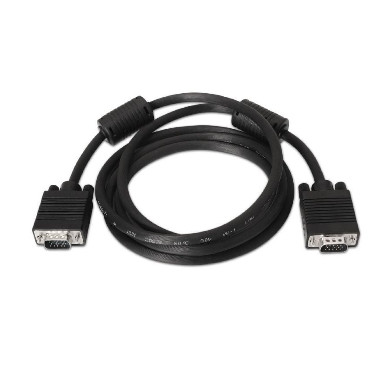 Aisens Cable VGA · Macho a Macho · 1,8m · Negro
