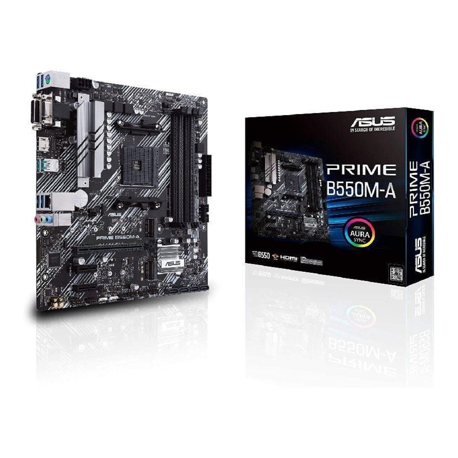 ASUS Prime B550M-A · Socket AM4 · Micro ATX · PCIe 4.0