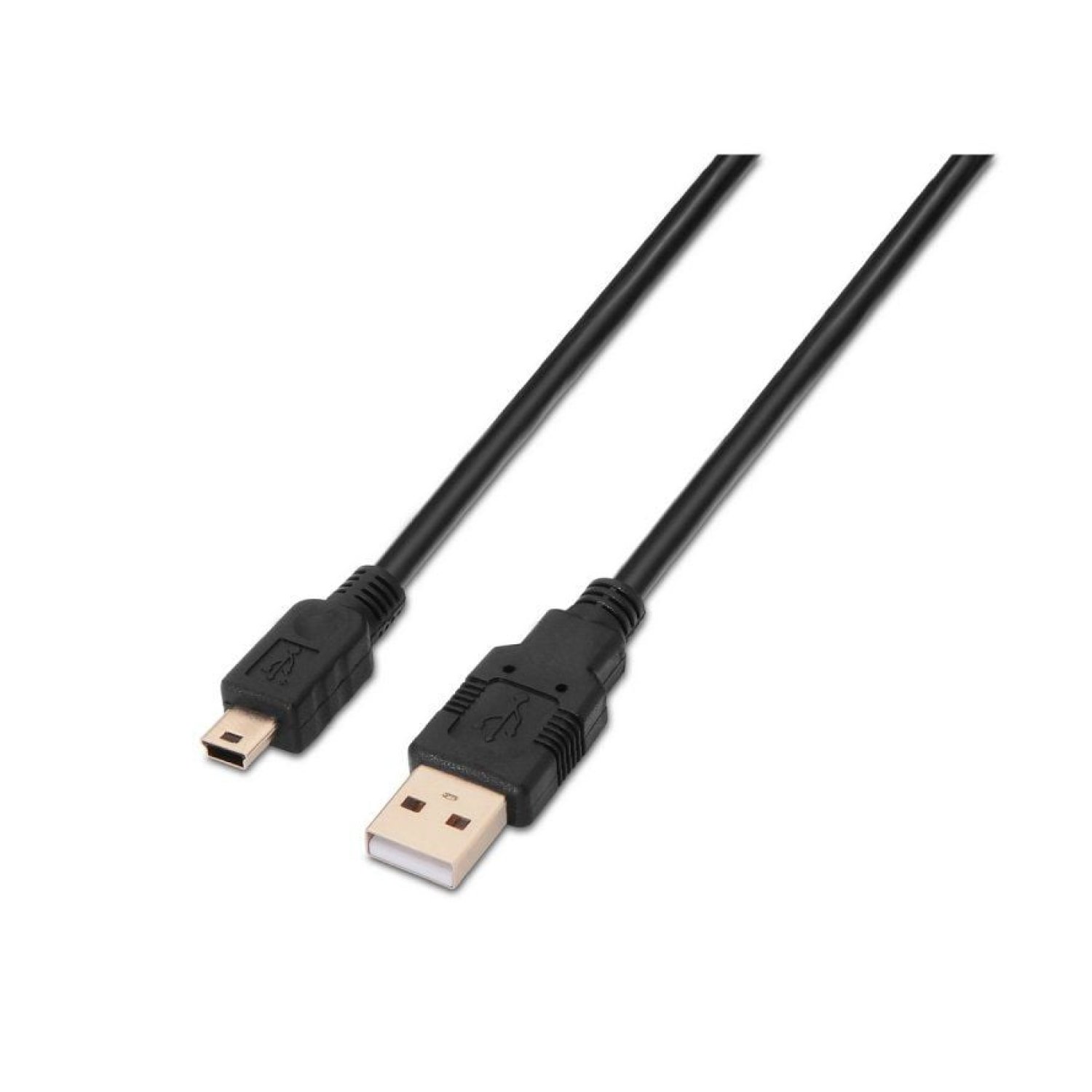 Aisens Cable USB 2.0 · USB Macho a Mini Macho · 50cm · Negro