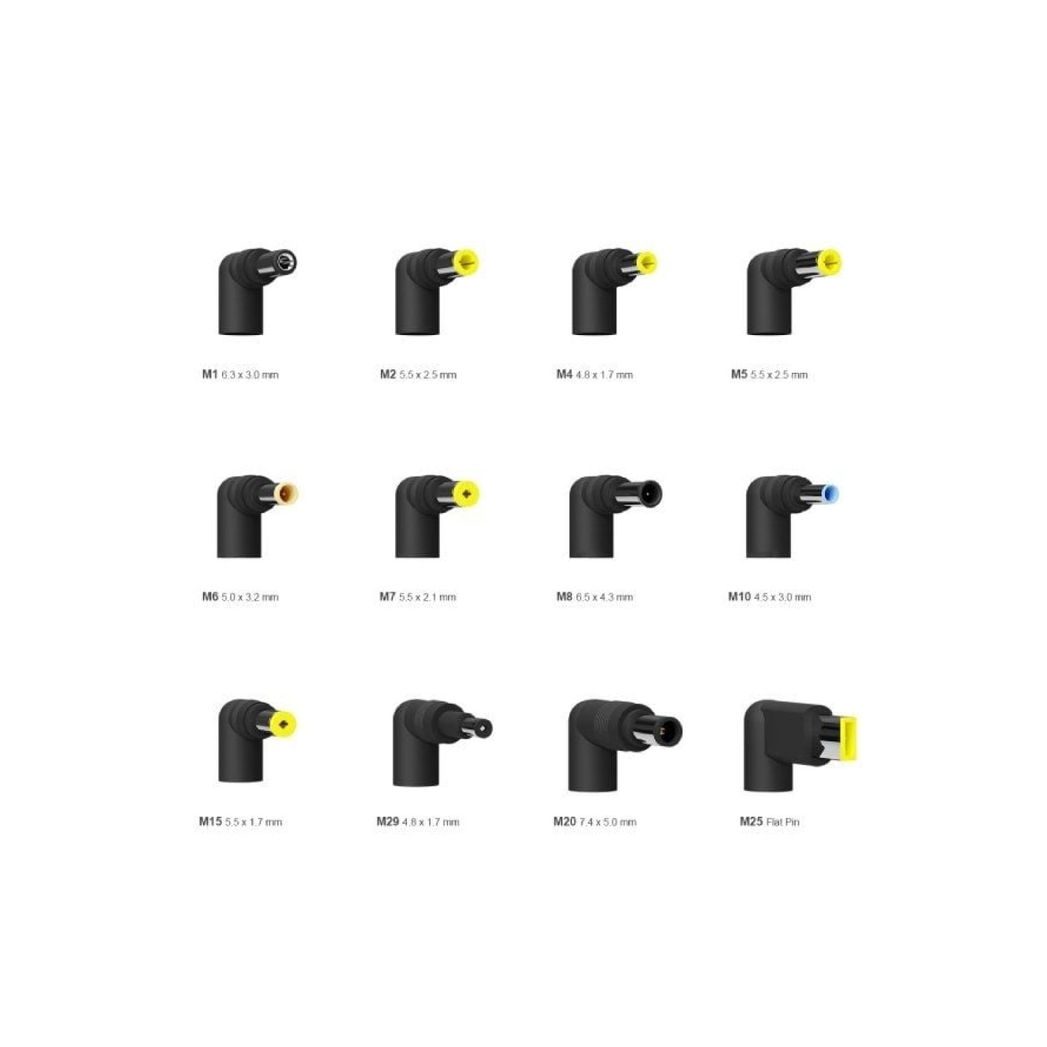 Aisens · Cargador Portátil 90W · 1xUSB · Automático · 12 Conectores · 15-20V