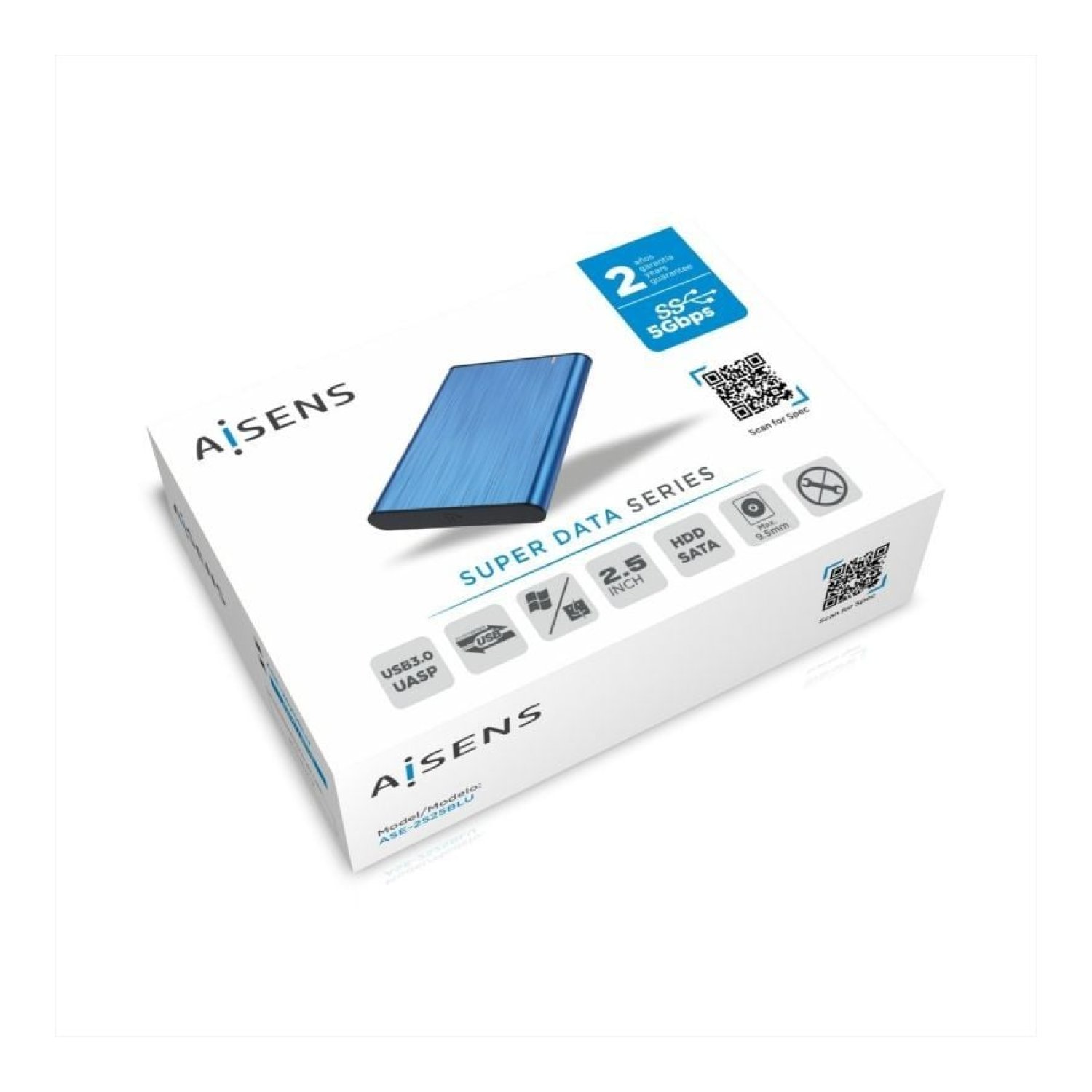 Aisens · Caja Externa 2,5" · USB 3.1 · Sin Tornillos
