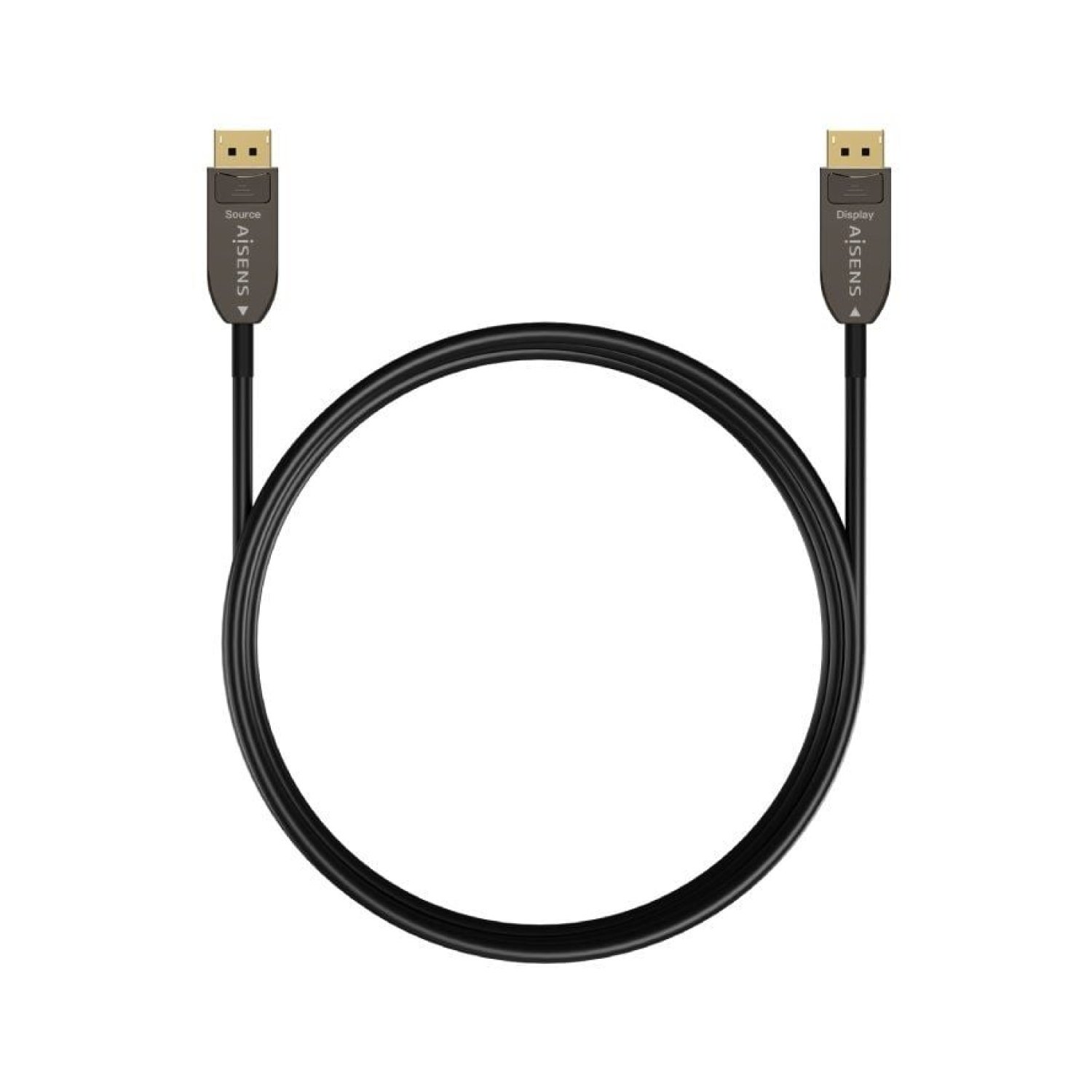 Aisens Cable DisplayPort 1.4 AOC · 8K · 15m · Macho-Macho · Negro