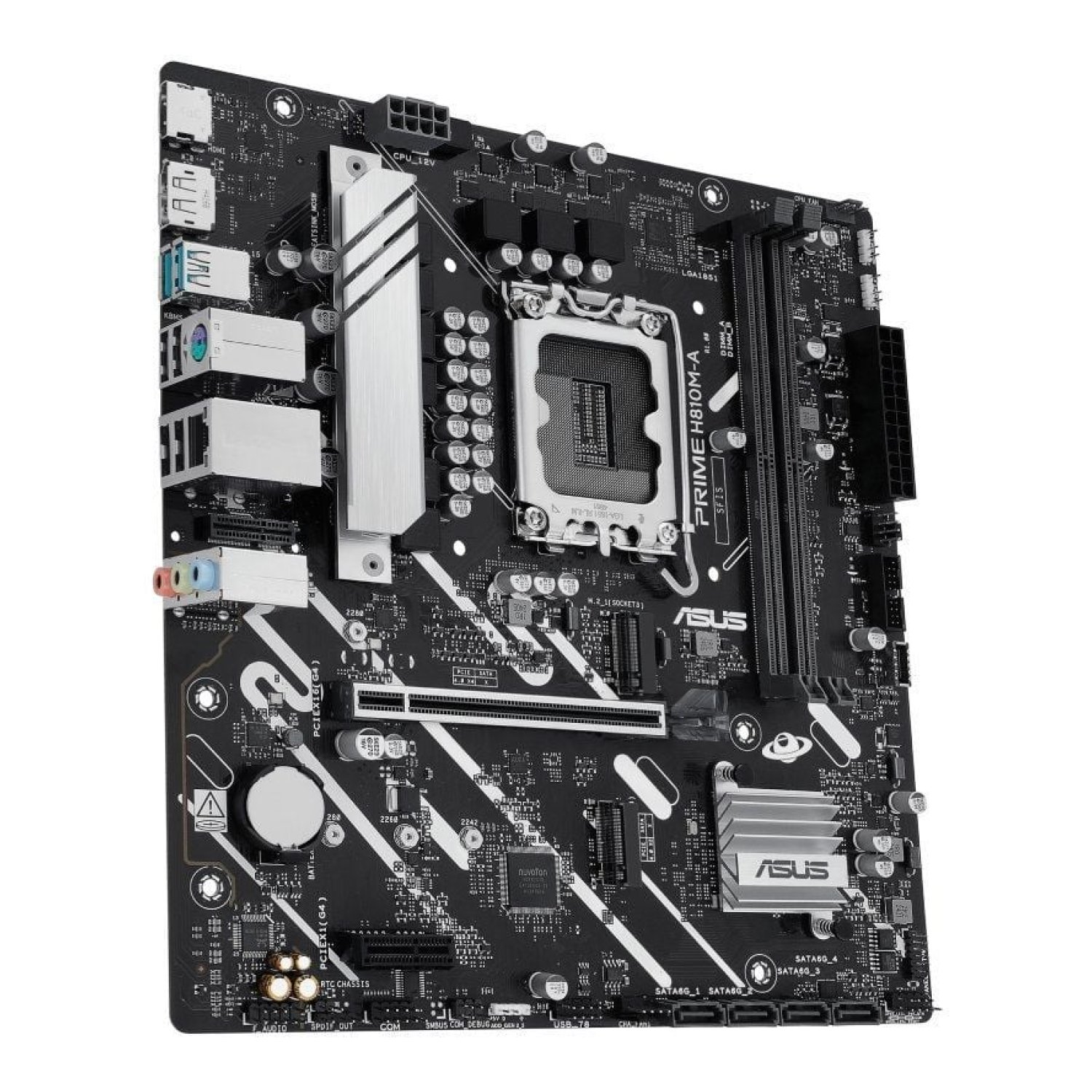 Asus Prime H810M-A · Socket 1851 · DDR5 · PCIe 4.0 · Micro ATX