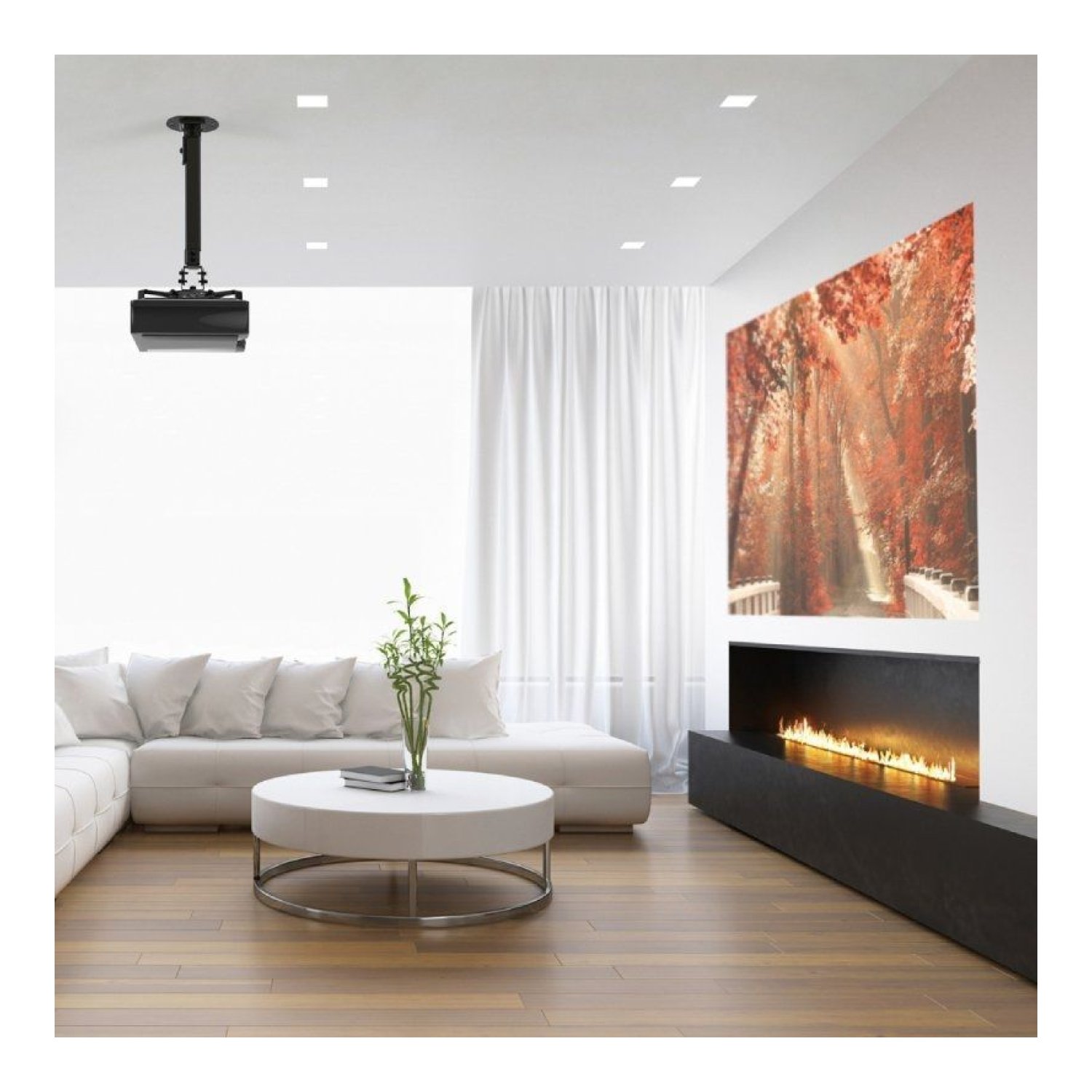 Aisens CP04TSRE-131 · Soporte Techo/Pared Proyector · Giratorio Inclinable · Hasta 13,5kg