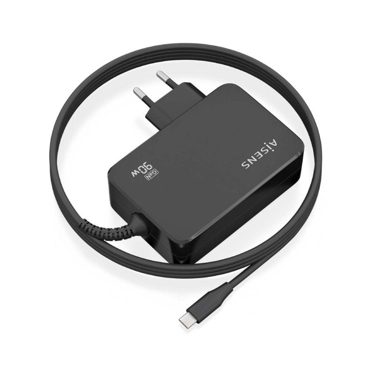 Aisens Cargador GaN · 90W USB-C · Voltaje 5-20V · Cable 1,8m