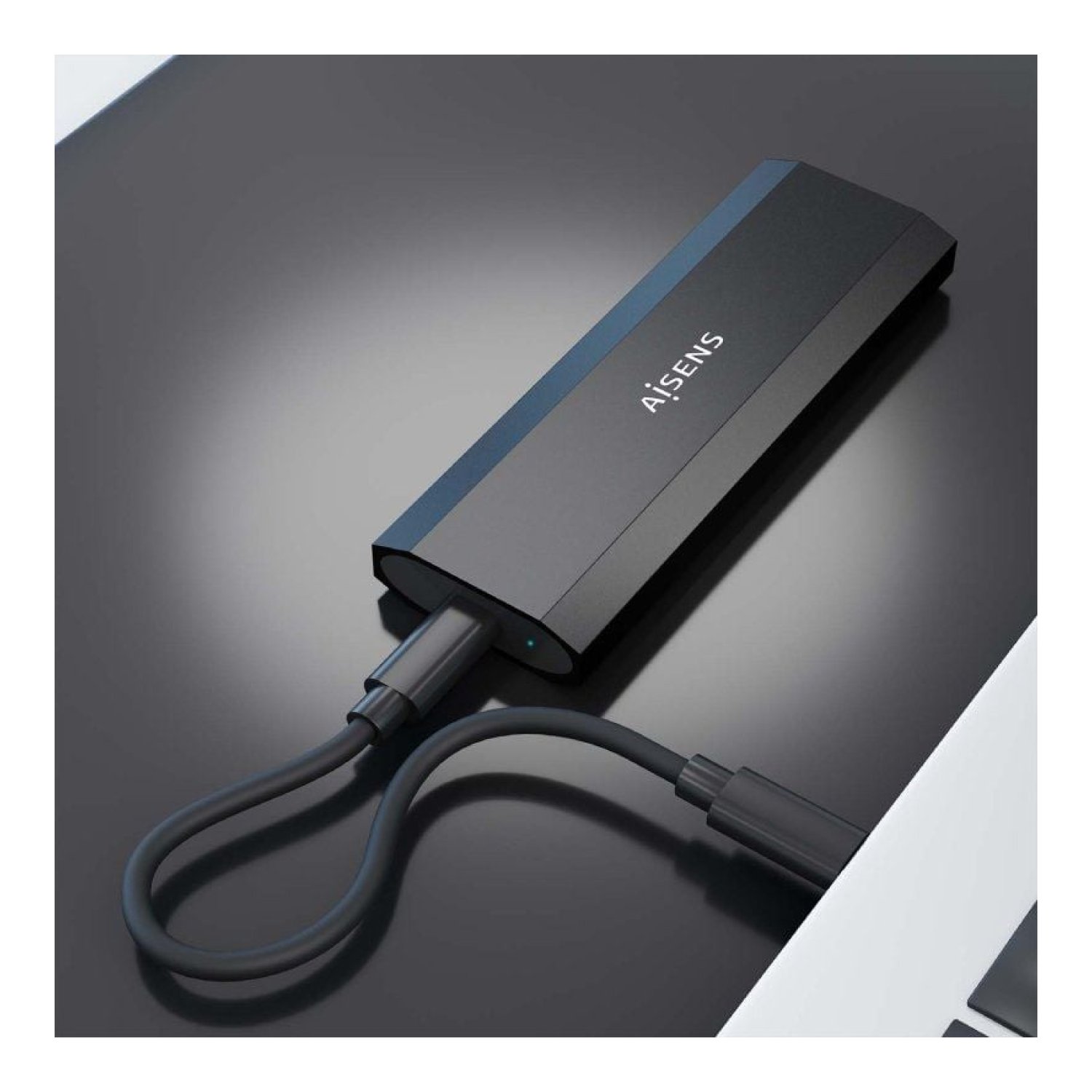 Aisens ASM2-028B · Caja Externa M.2 NVMe · USB 3.2 · Sin tornillos