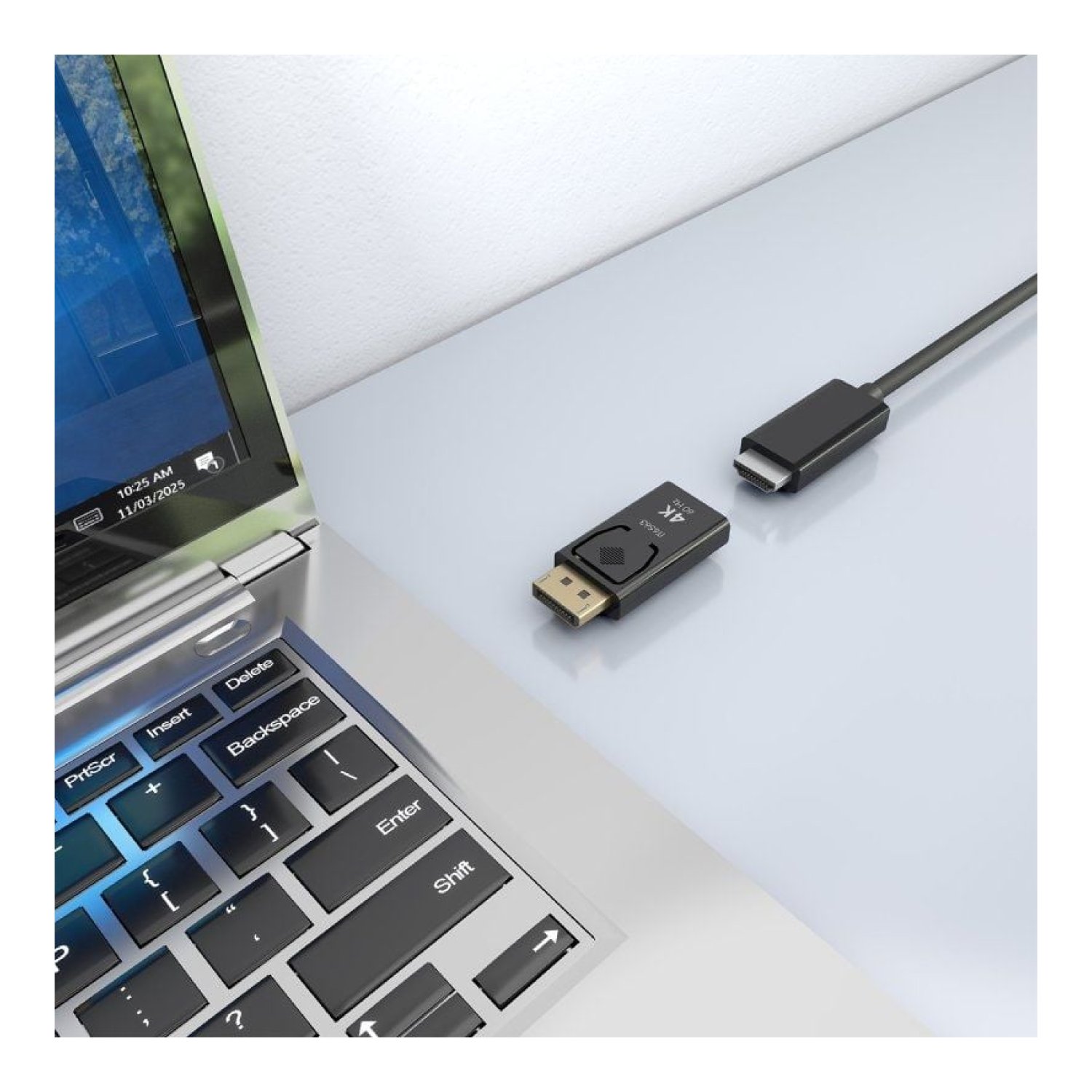 Aisens · Adaptador DisplayPort a HDMI · 4K · Macho a Hembra