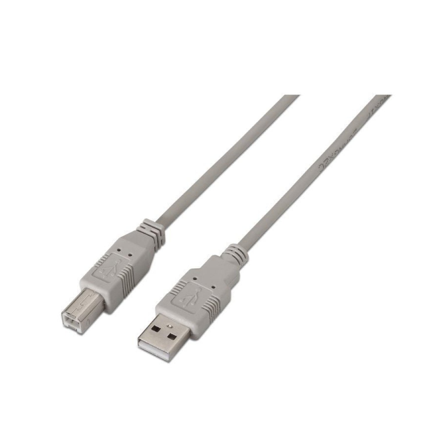 Aisens Cable USB 2.0 Impresora · 1m · USB Tipo-B Macho - USB Macho · Beige