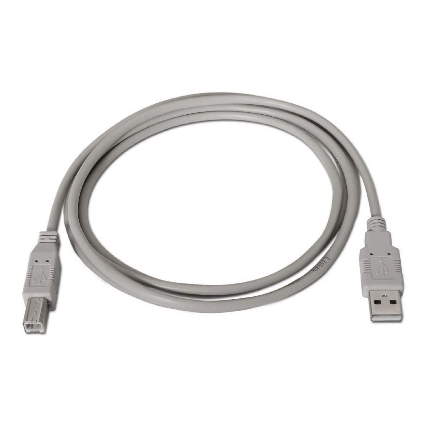 Aisens Cable USB 2.0 Impresora · 1m · USB Tipo-B Macho - USB Macho · Beige
