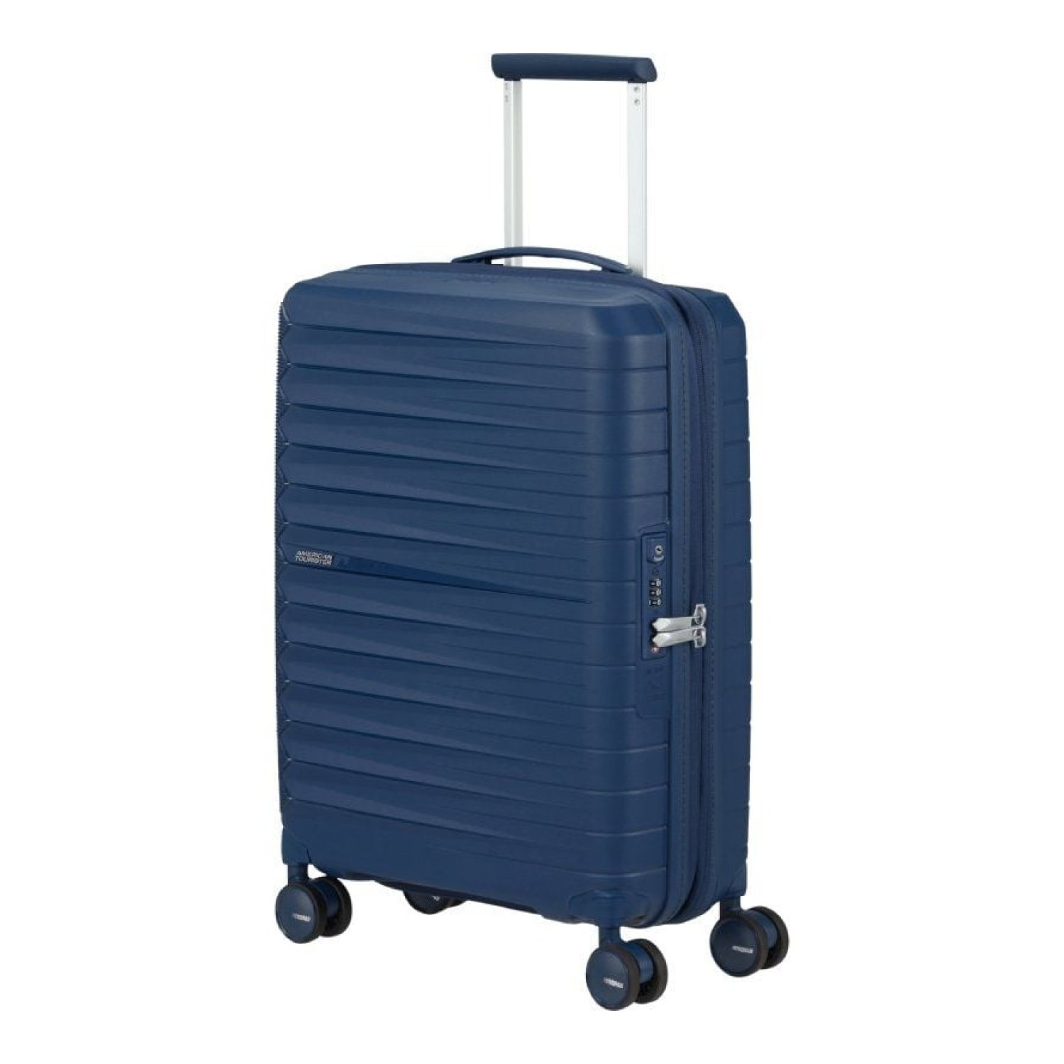 American Tourister FastForward Spinner · Maleta Cabina Expansible · 55cm · 4 Ruedas · Azul Marino