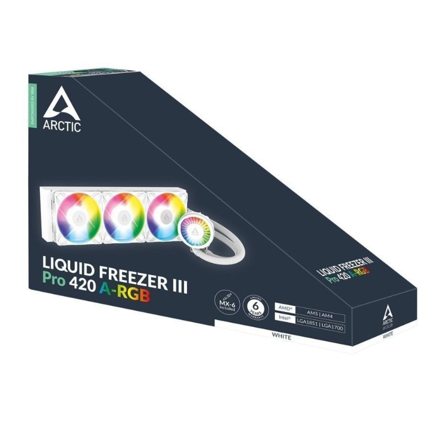 Arctic Liquid Freezer III Pro 420 · Refrigeración Líquida · A-RGB · Blanco