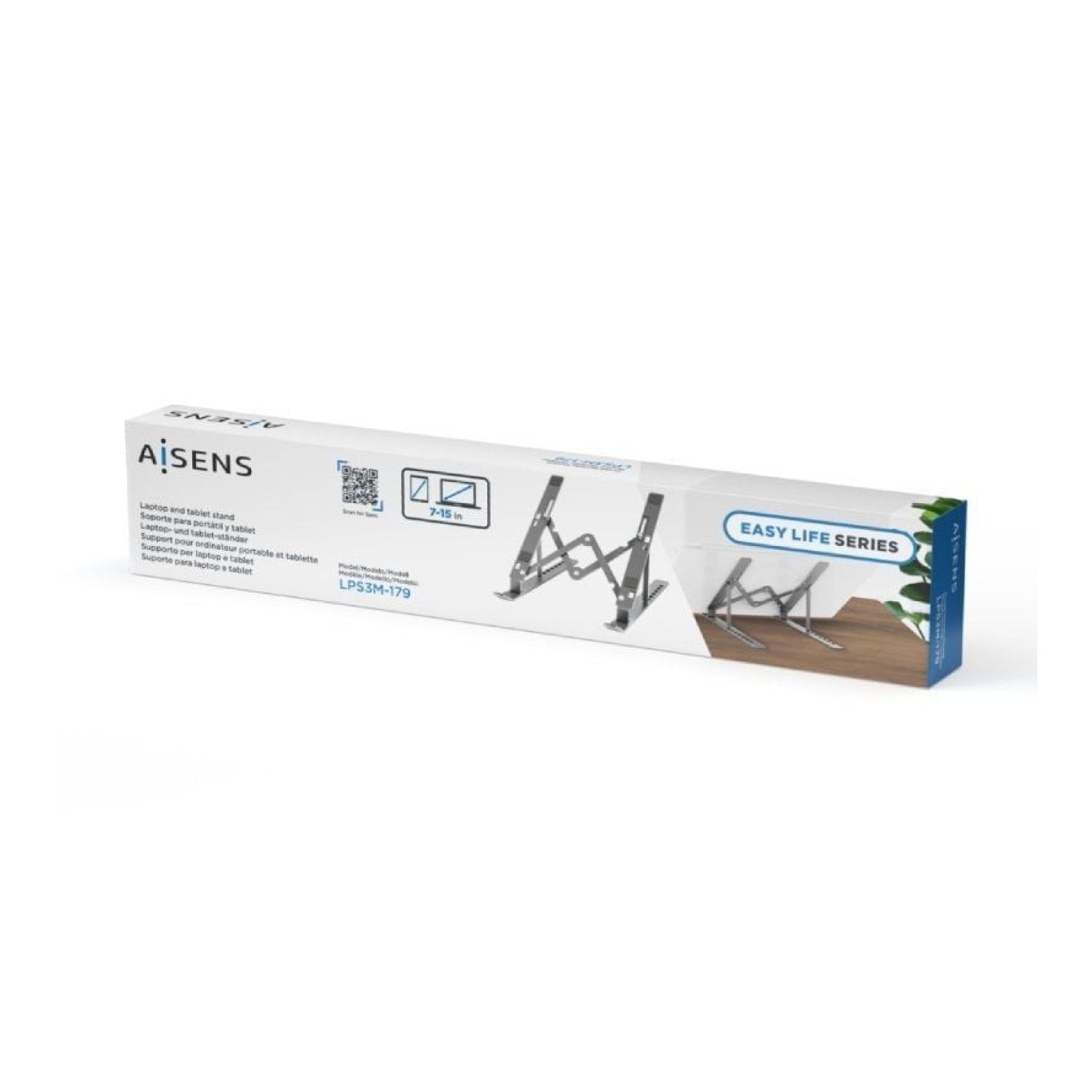 Aisens LPS3M · Soporte Portátil/Tablet · Hasta 15" · Ajustable