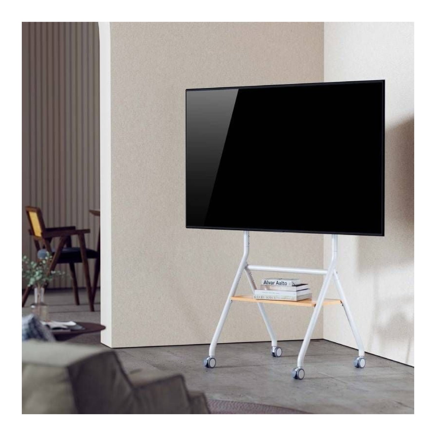 Aisens FT86FE-331 · Soporte de Suelo con Ruedas · 37-86" · Hasta 50kg