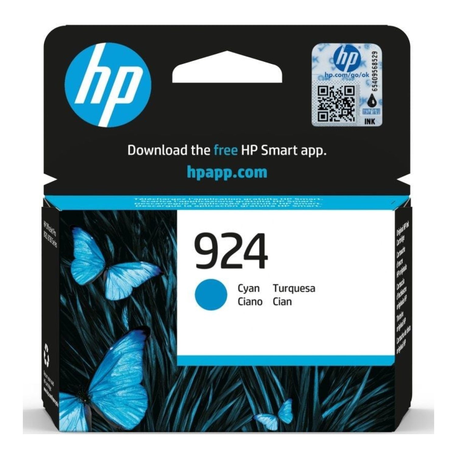 HP Cartucho Tinta Original nº924 · Cian