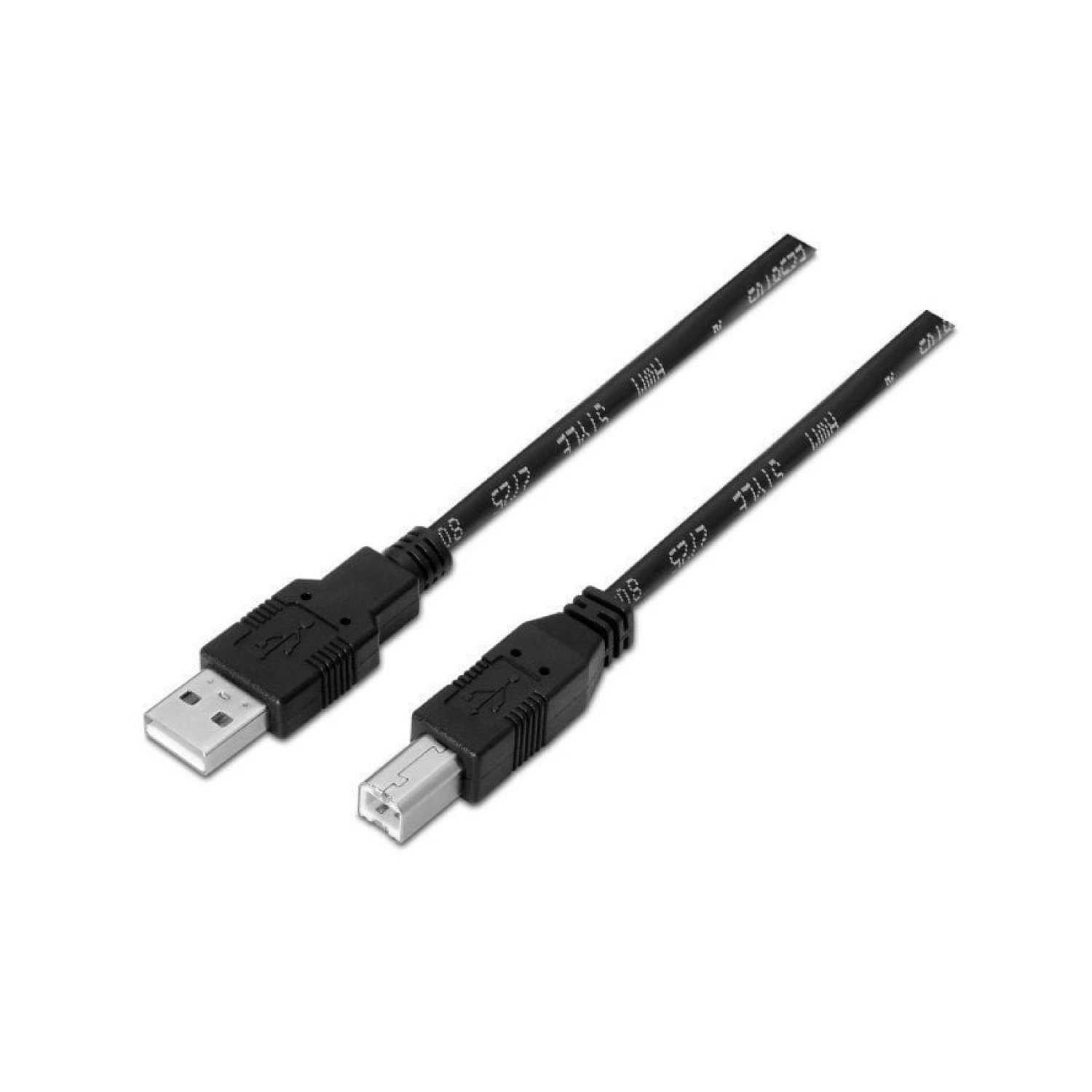 Aisens Cable USB 2.0 Tipo-B · 1,8m · Impresora · Negro