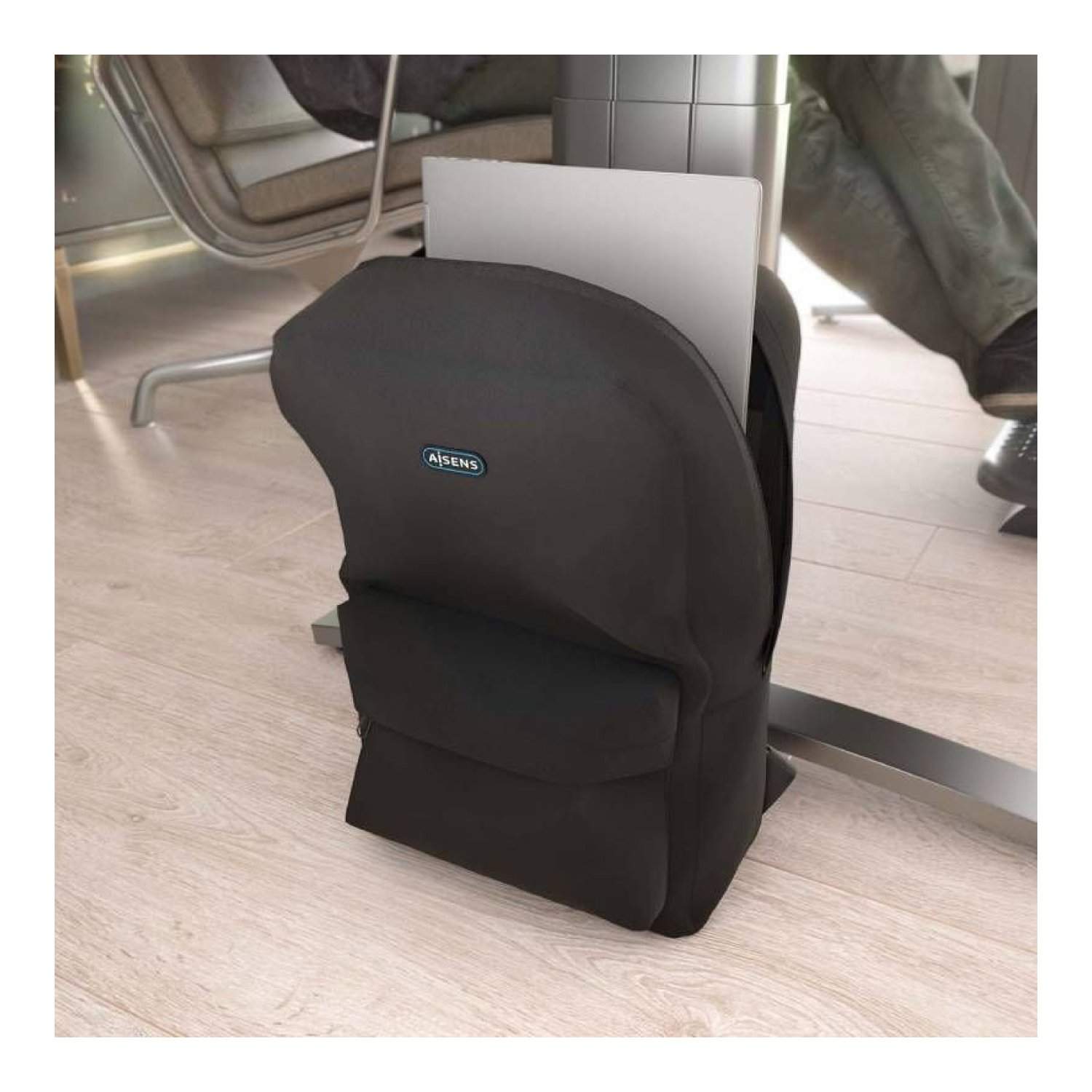 Aisens Mochila para Portátiles · Hasta 15,6" · Negro