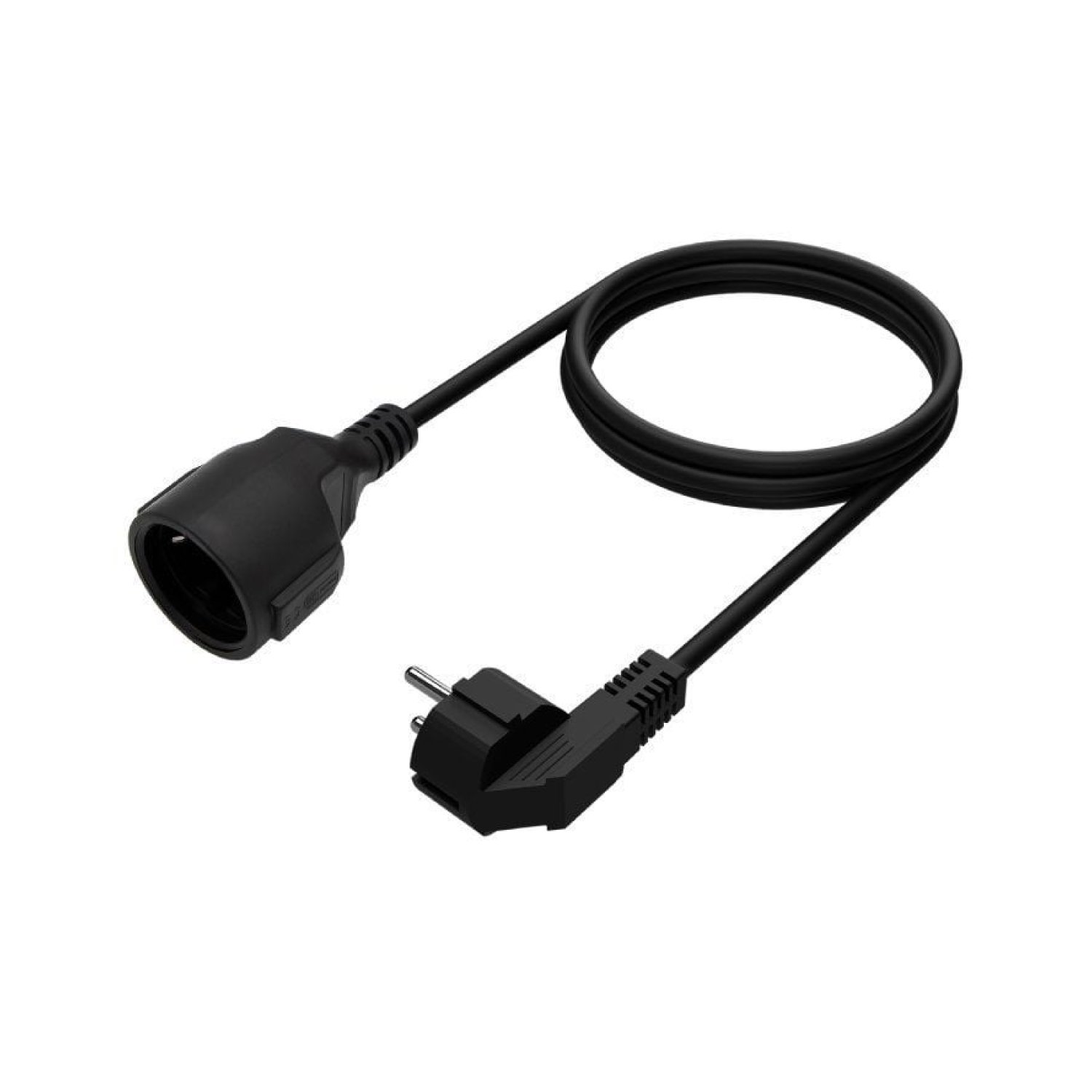 Aisens Cable Alargador · CEE7 · 3m · 1500W · Negro