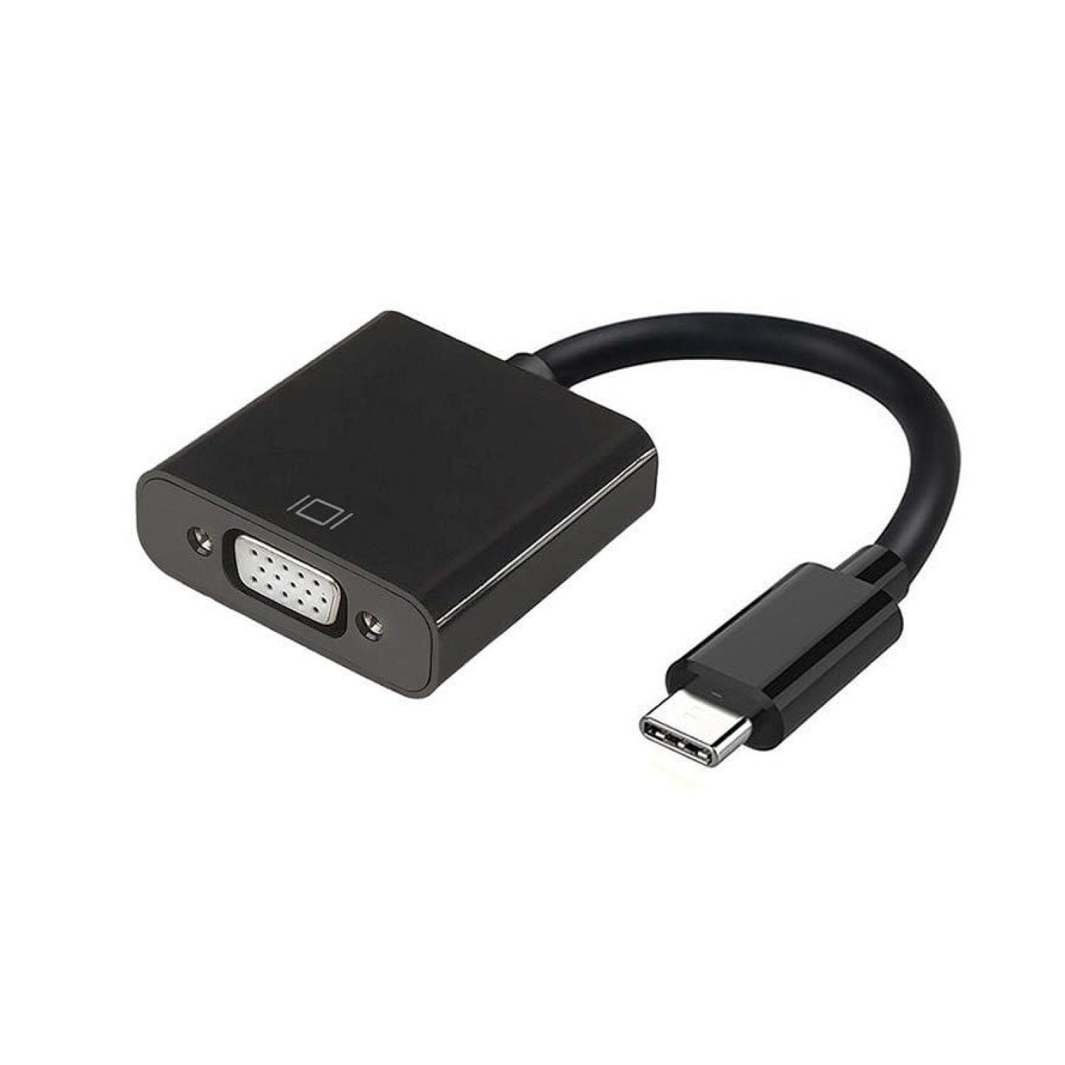 Aisens Conversor USB Tipo-C a VGA · 15cm · Negro