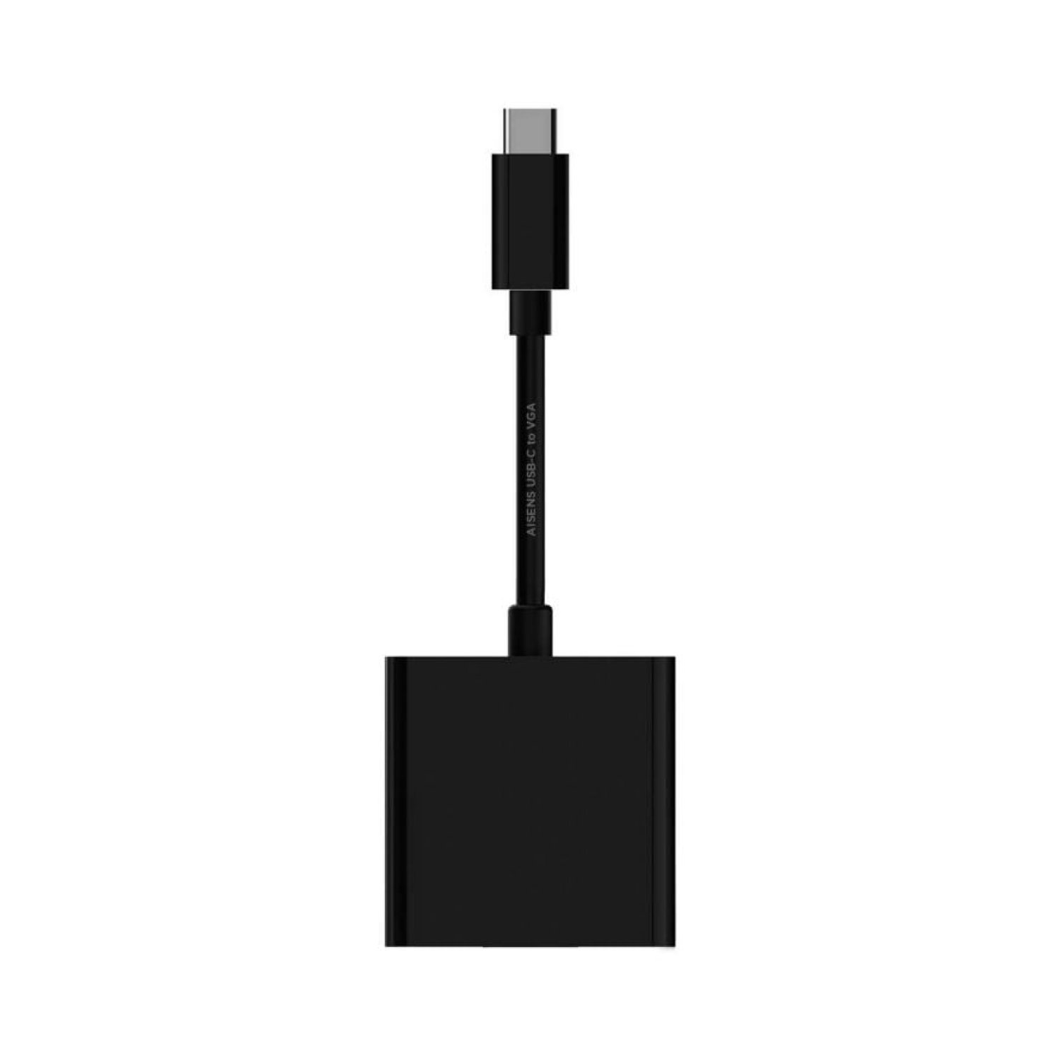 Aisens Conversor USB Tipo-C a VGA · 15cm · Negro