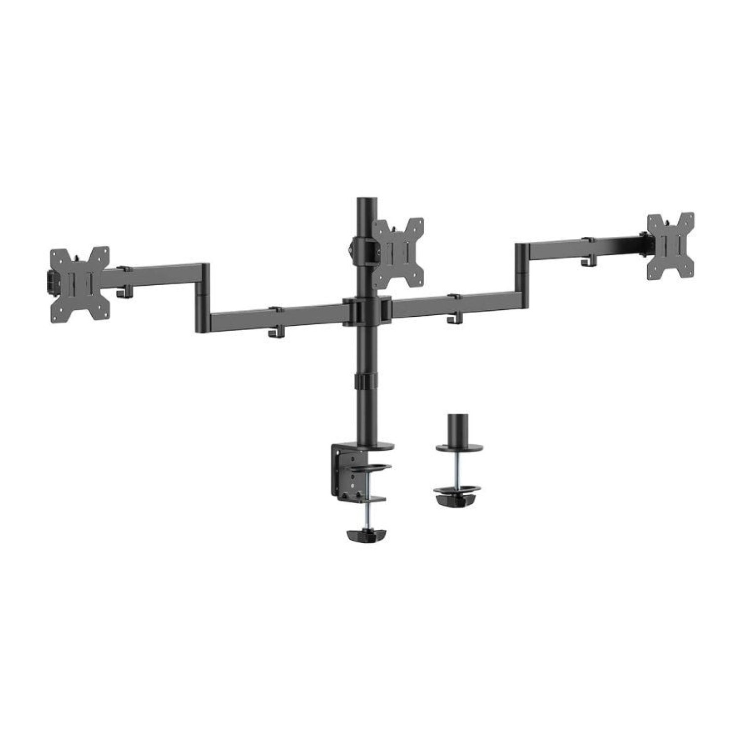Aisens DT27TSR · Soporte 3 Monitores · Giratorio e Inclinable · Hasta 10kg