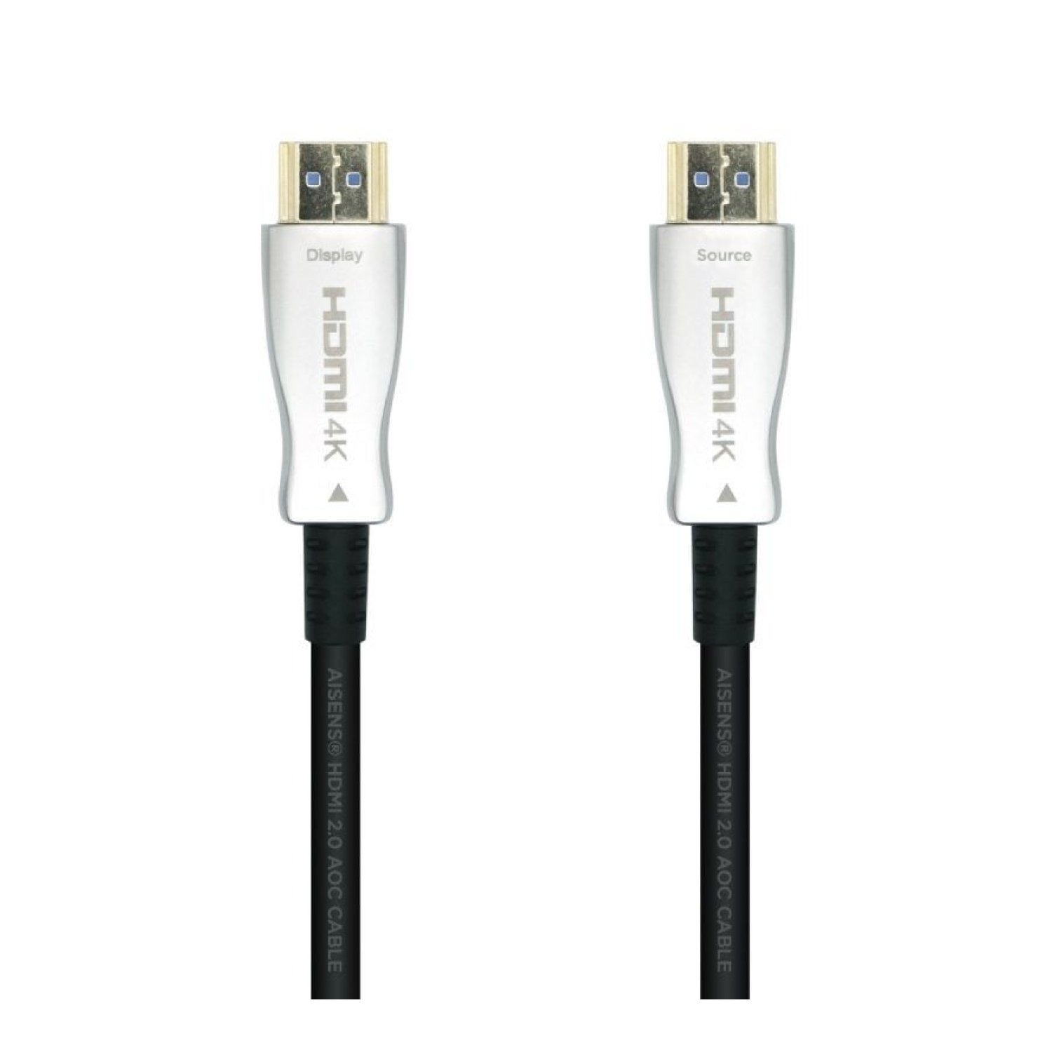Aisens Cable HDMI 2.0 AOC · 4K · 15m · Macho a Macho · Negro