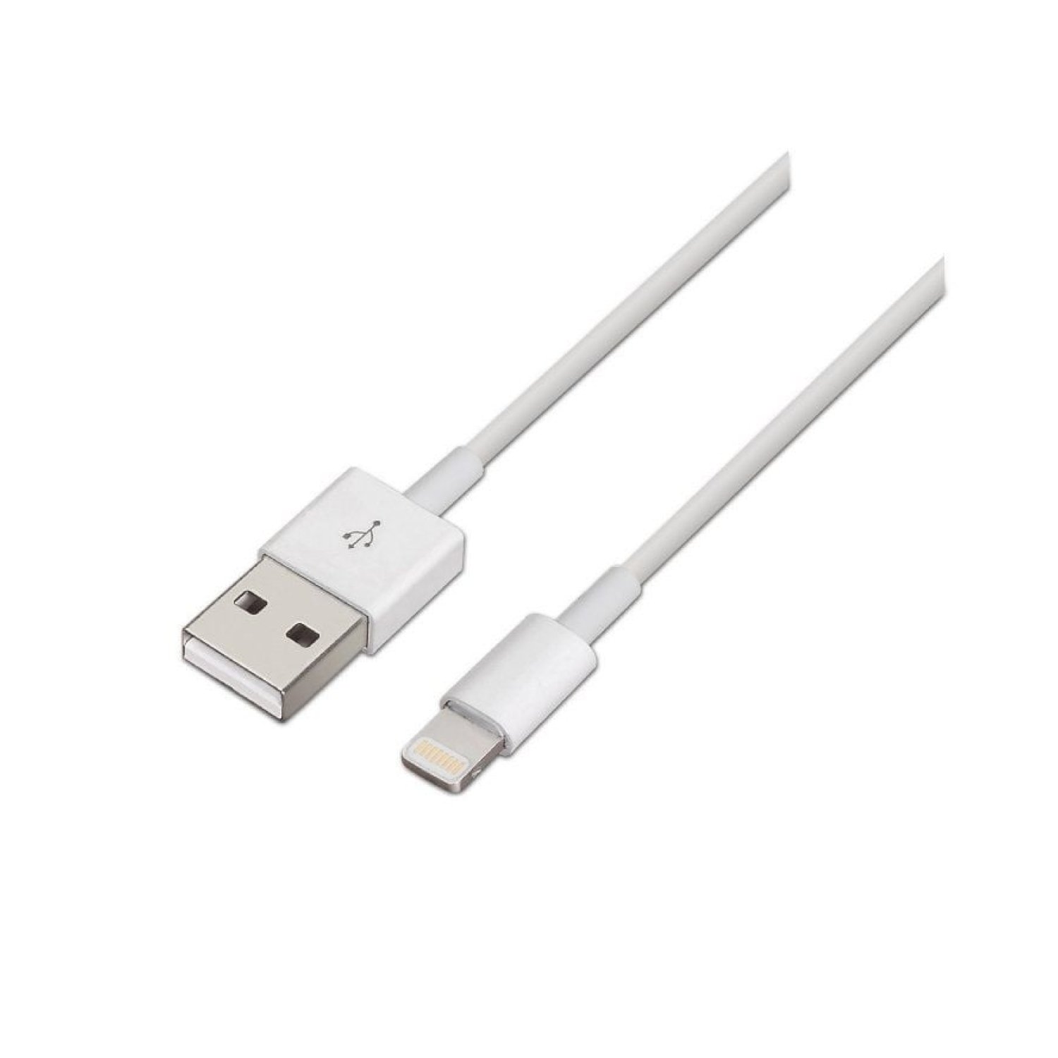 Aisens Cable USB 2.0 Lightning · 1m · USB Macho a Lightning · Blanco