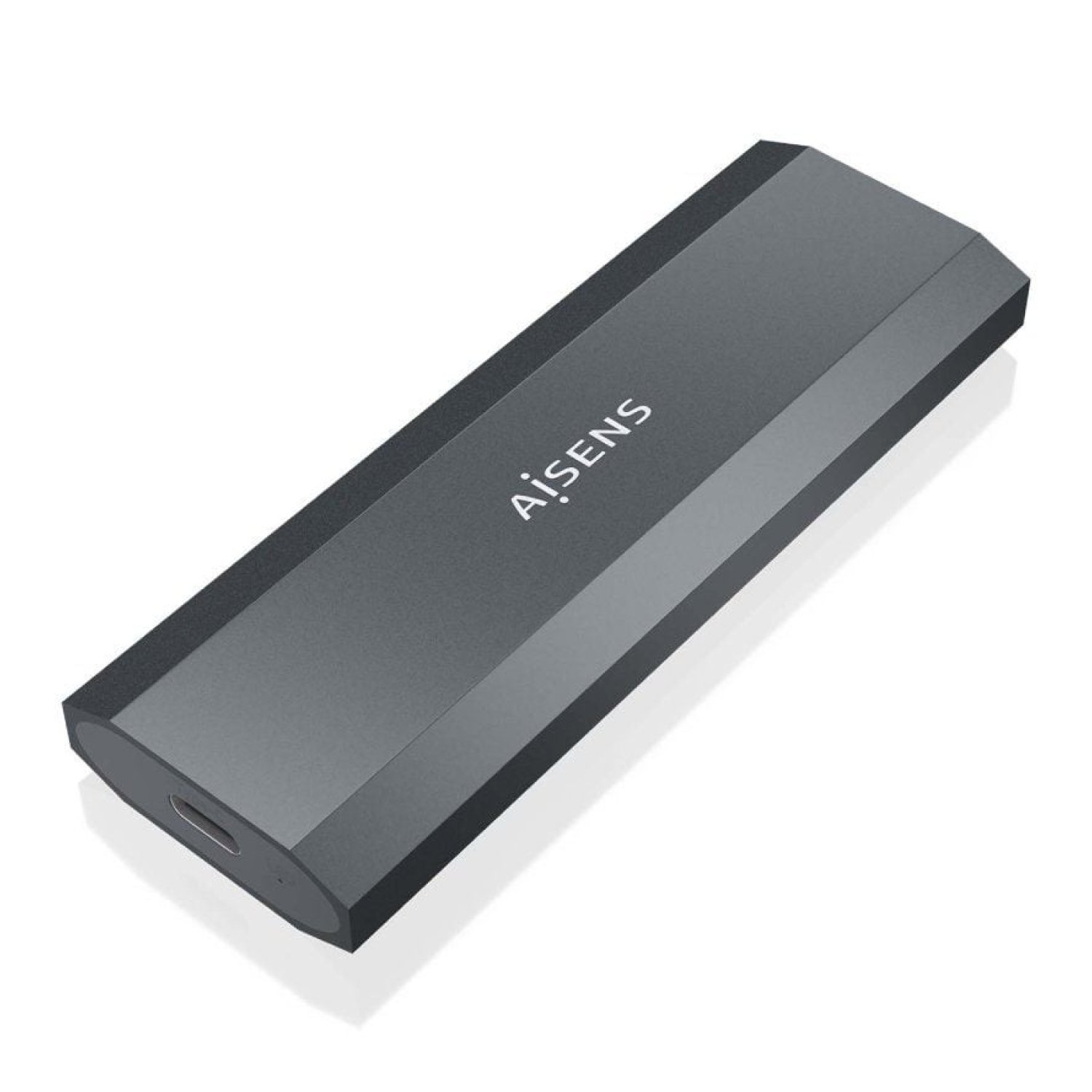 Aisens ASM2-029GR · Caja Externa M.2 NVMe · USB 3.2 · Sin tornillos