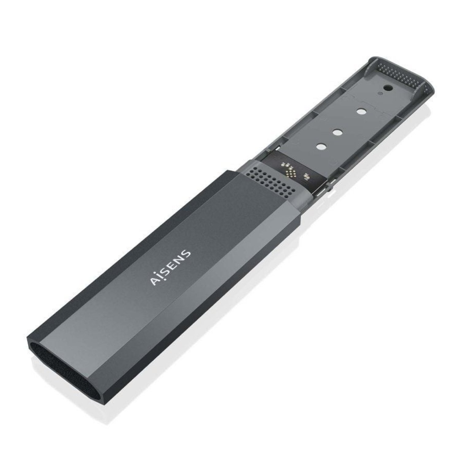 Aisens ASM2-029GR · Caja Externa M.2 NVMe · USB 3.2 · Sin tornillos