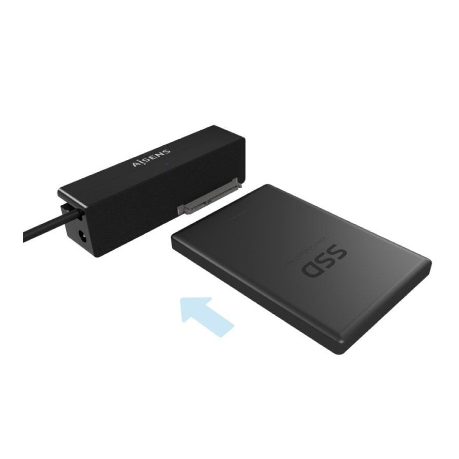 Aisens · Adaptador Disco Duro 2,5"/3,5" · USB Tipo-C · SATA · Con Alimentador