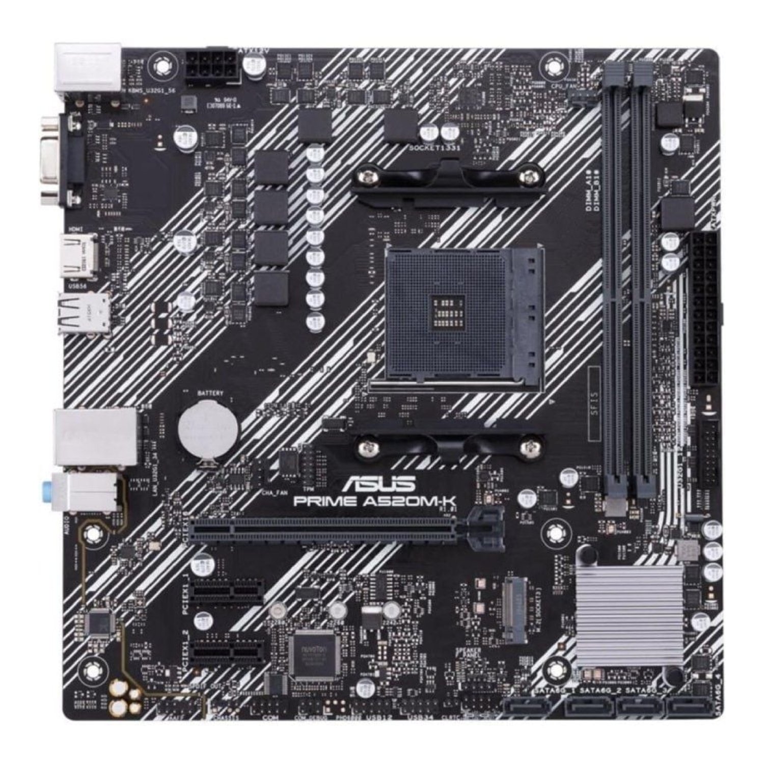 ASUS Prime A520M-K · Socket AM4 · Micro ATX · DDR4 · PCIe 3.0
