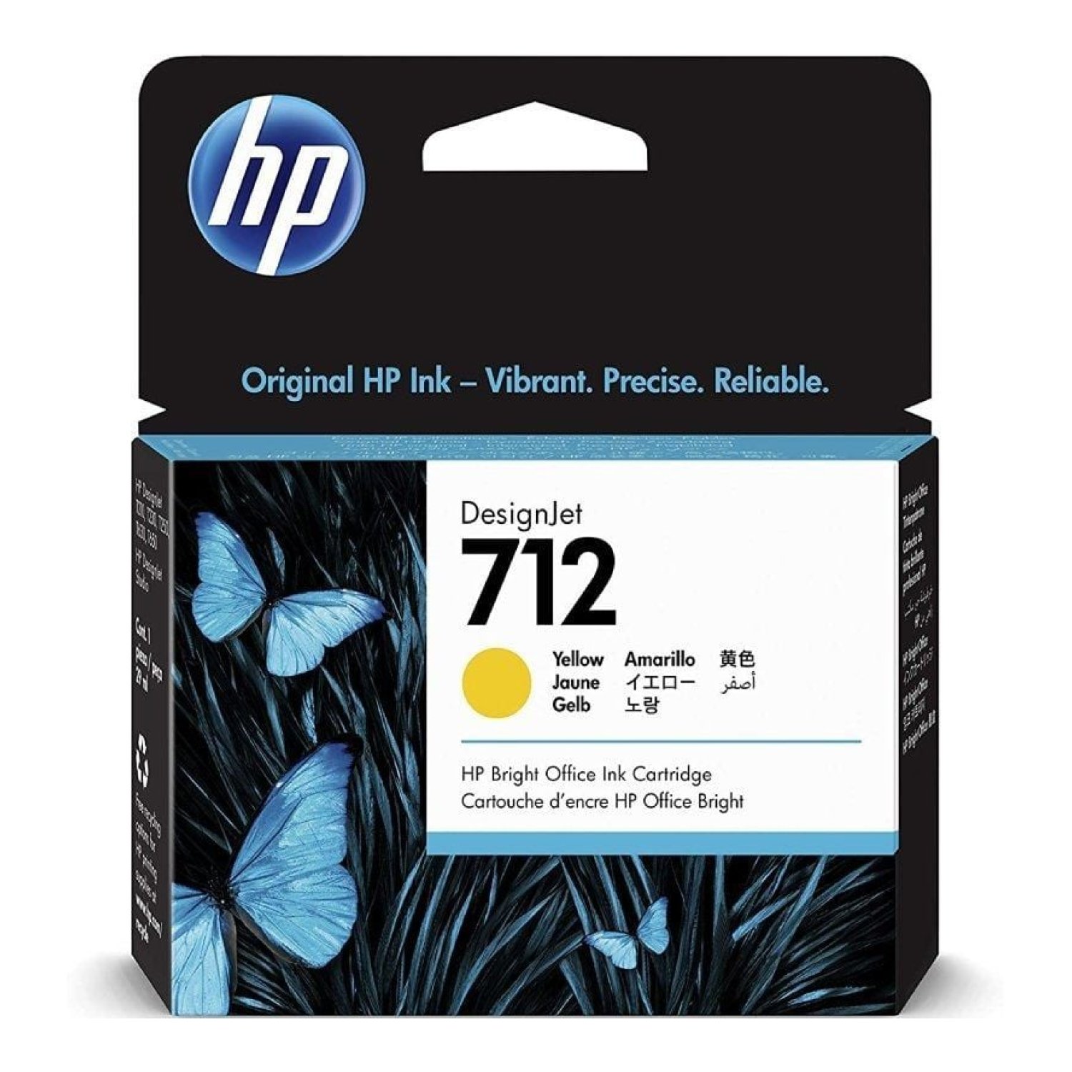 HP Cartucho Tinta Nº712 · Amarillo · Original