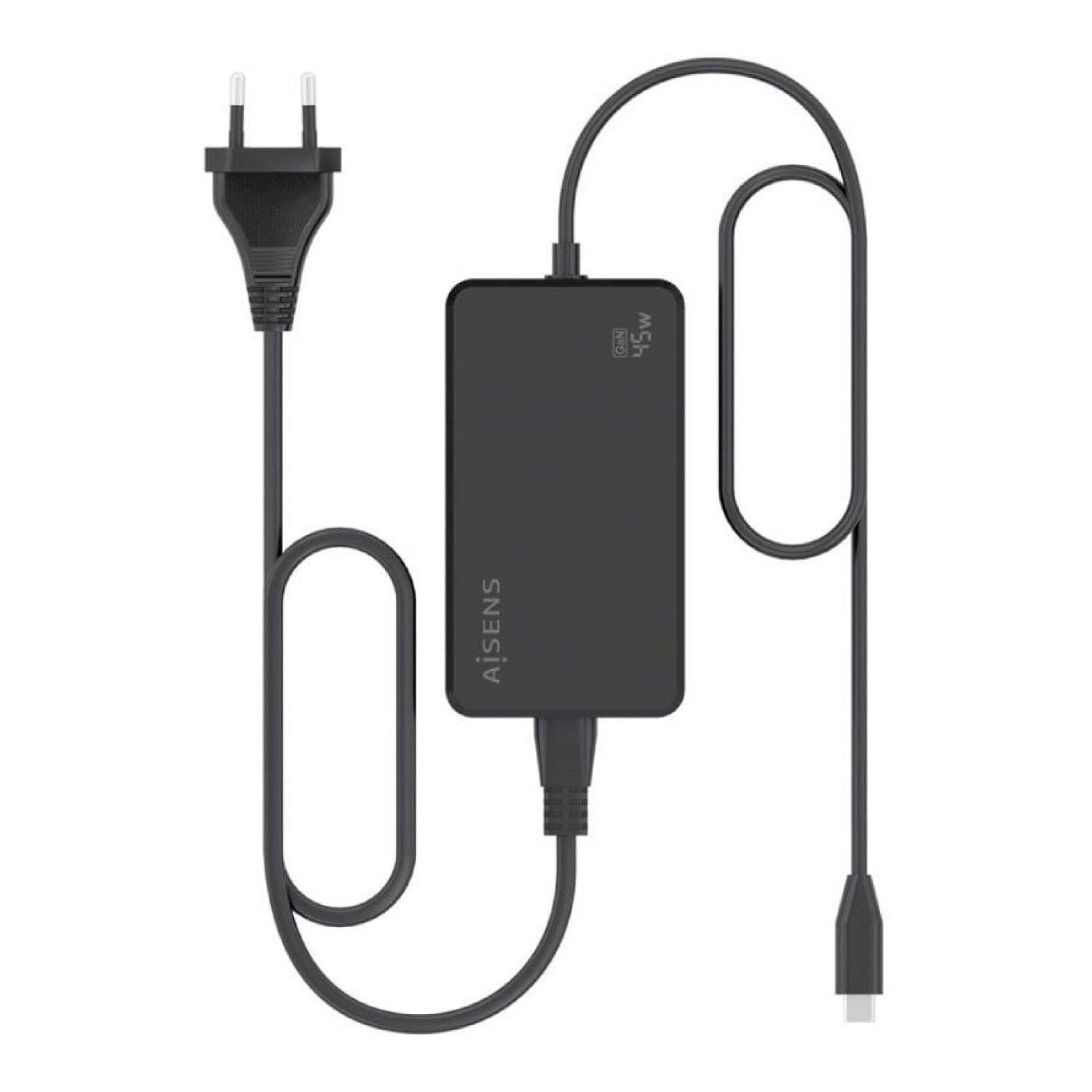 Aisens Cargador GaN Sobremesa · 45W · 1x USB-C · Carga Rápida