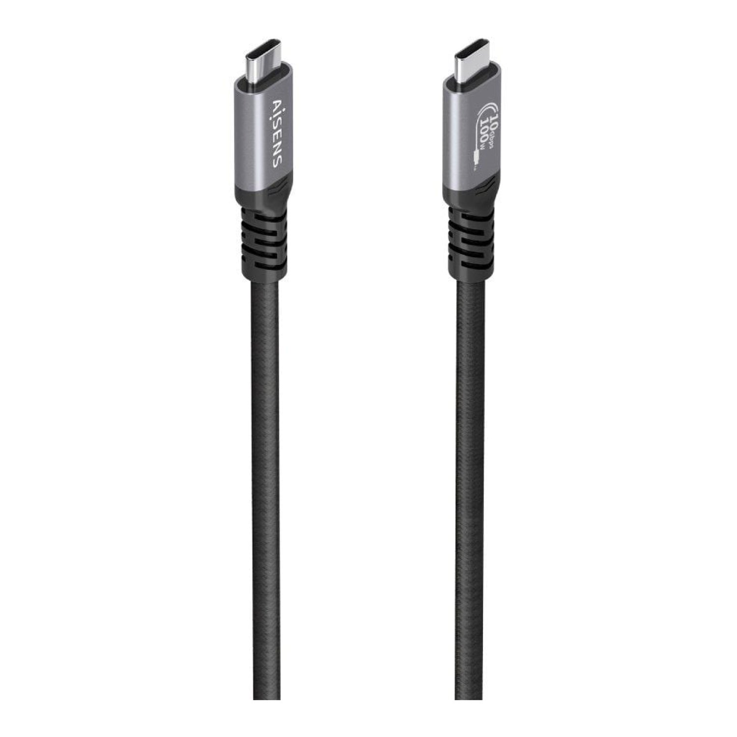 Aisens Cable USB-C 3.2 · 5m · 100W · 10Gbps · Negro
