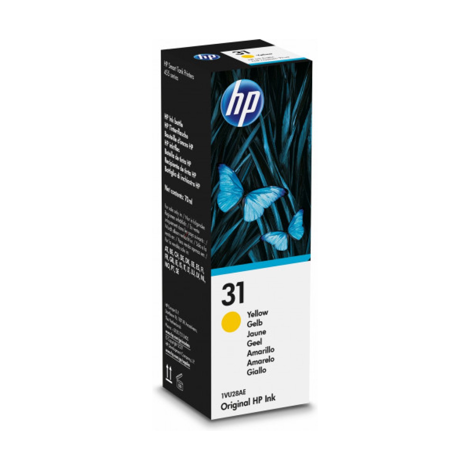 HP Tinta Nº31 · Amarillo · Original · Cartucho de Reemplazo