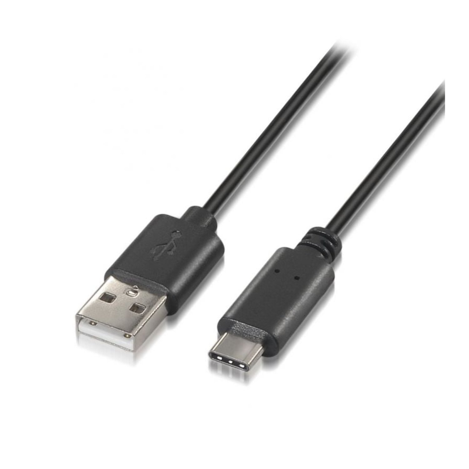 Aisens Cable USB 2.0 Tipo-C · USB Macho · 480Mbps · 50cm · Negro