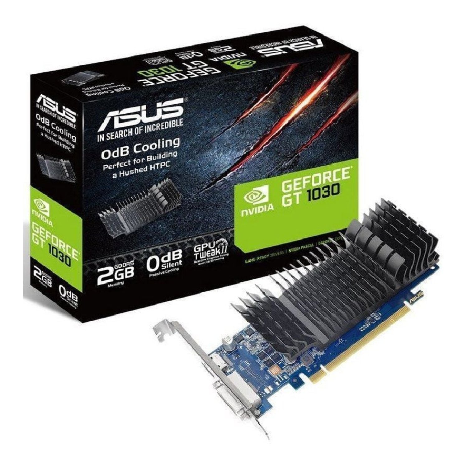 Asus GeForce GT 1030 · 2GB GDDR5 · Tarjeta Gráfica