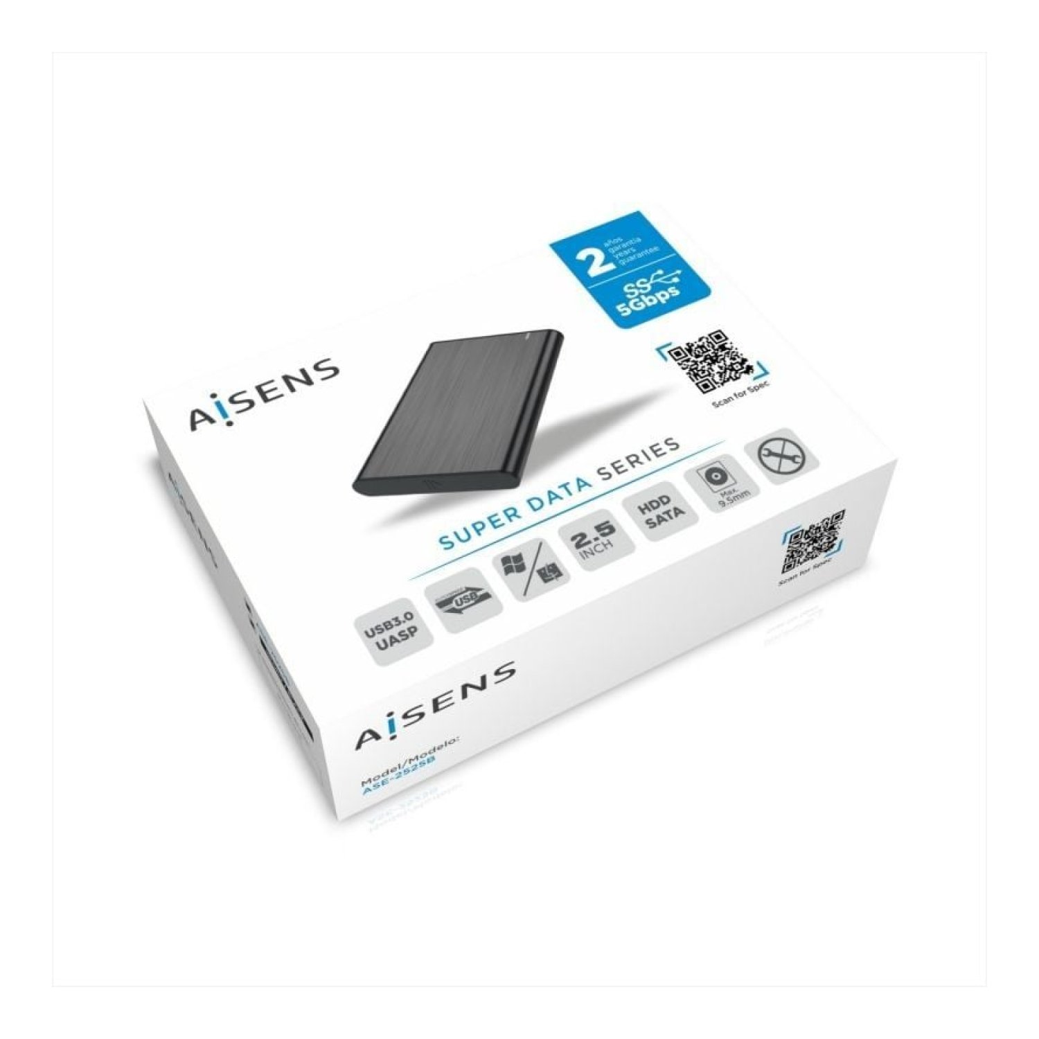 Aisens · Caja Externa 2,5" · USB 3.1 · Sin tornillos