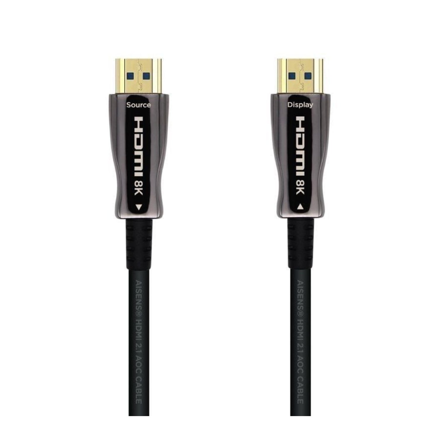 Aisens Cable HDMI 2.1 · 8K · 60m · Macho a Macho · Negro