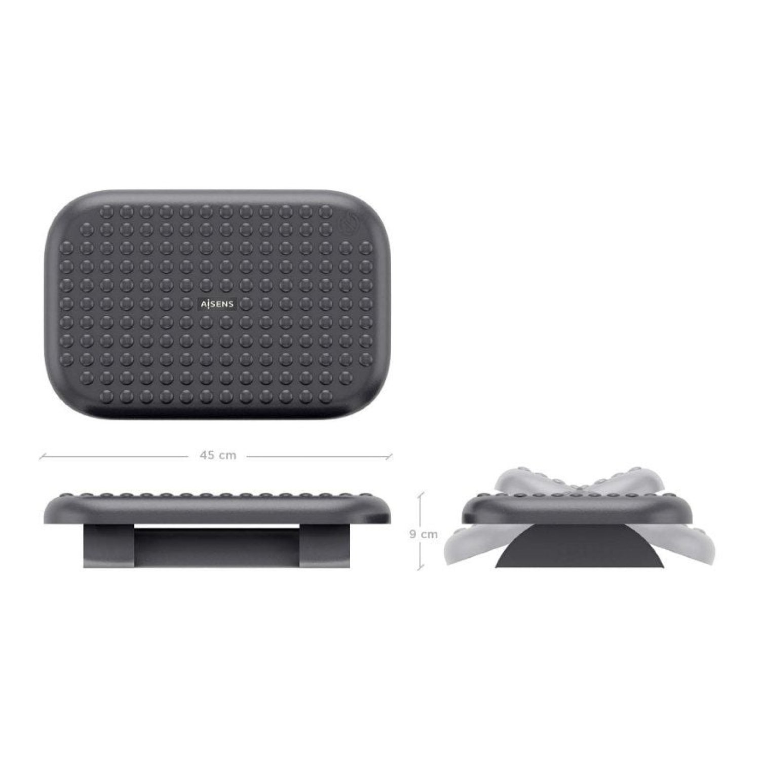 Aisens Reposapiés Inclinable · 45 x 9 cm · Ergonómico