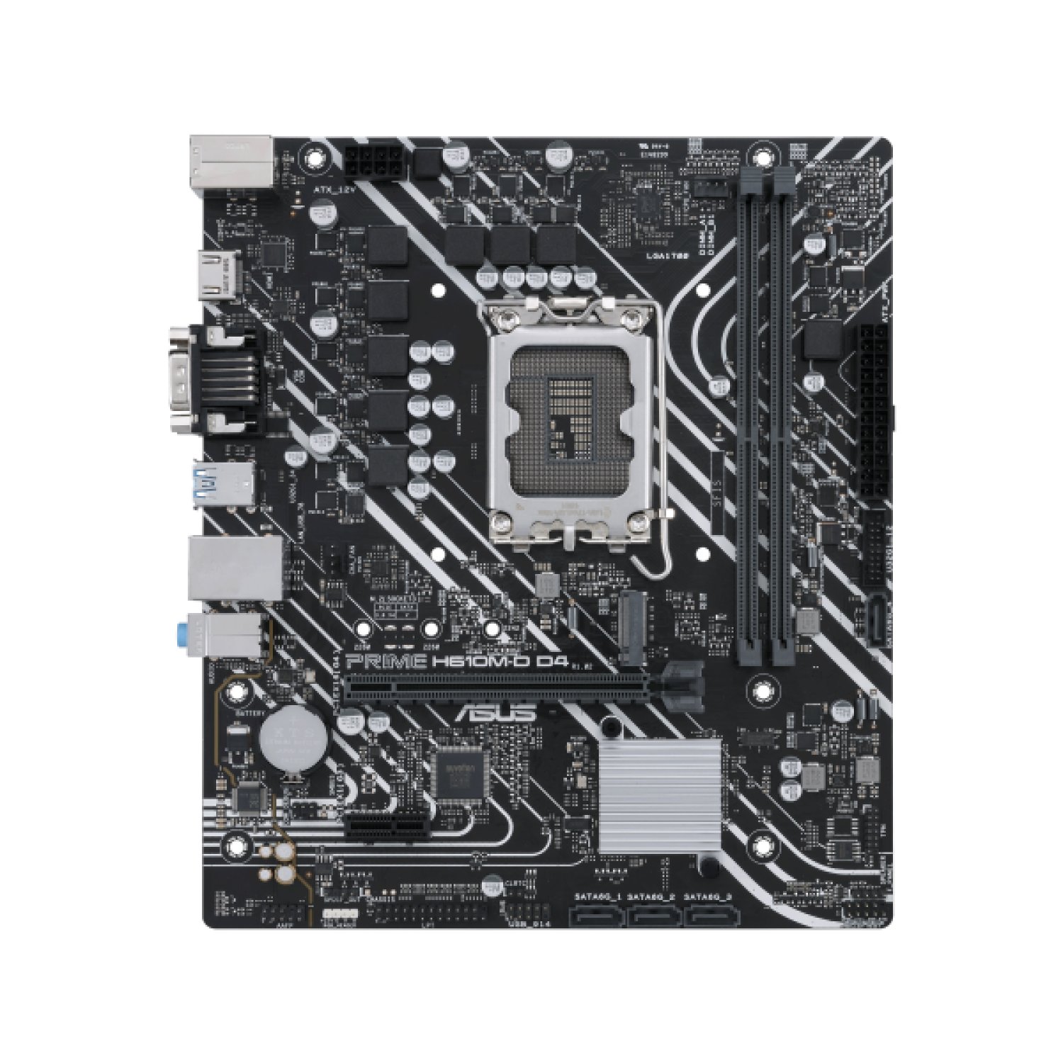 Asus Prime H610M-D · Socket 1700 · DDR4 · PCIe 4.0 · Micro ATX