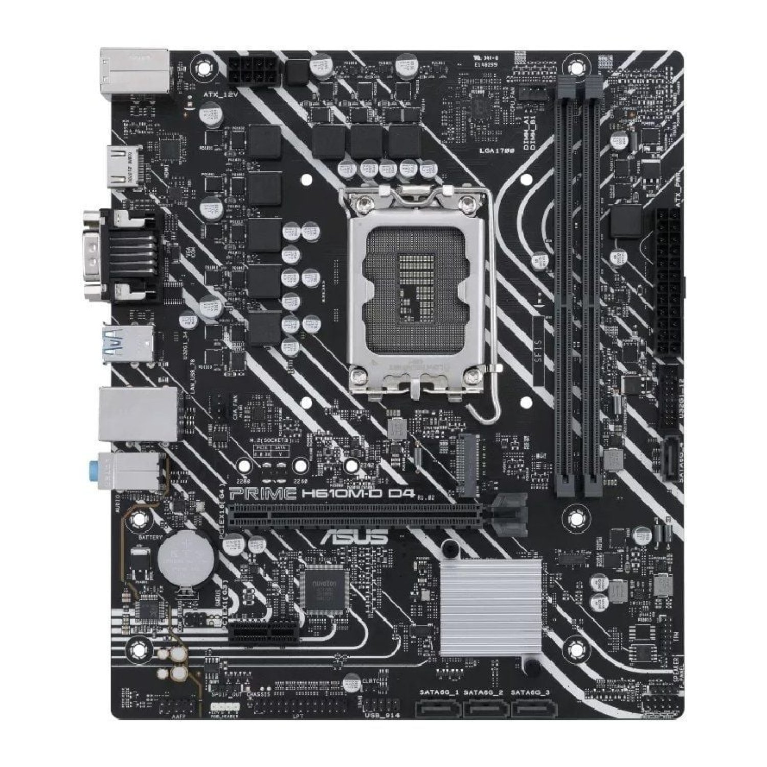 Asus Prime H610M-D · Socket 1700 · DDR4 · PCIe 4.0 · Micro ATX