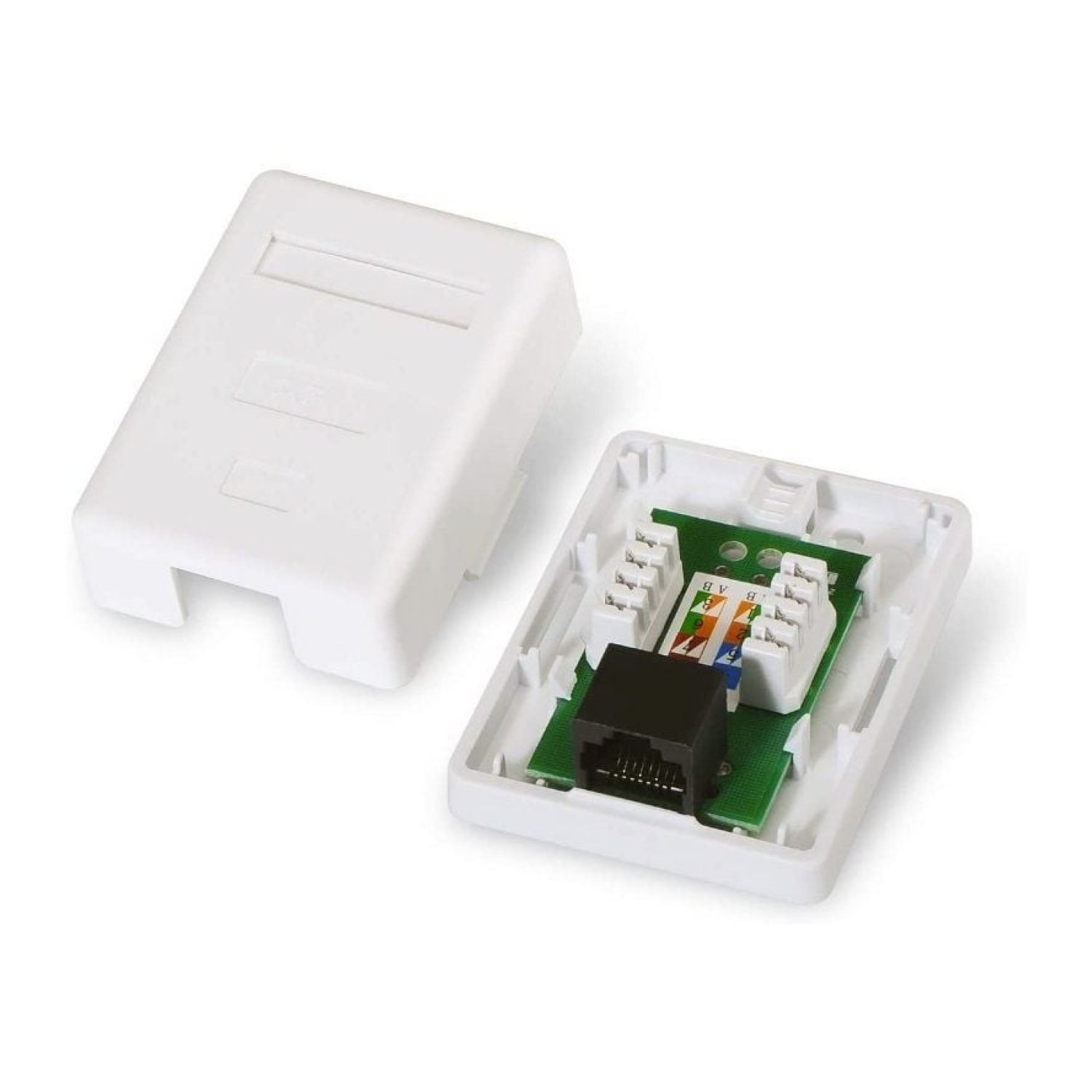 Aisens Roseta de Superficie · Cat.6 · 1 Toma RJ45
